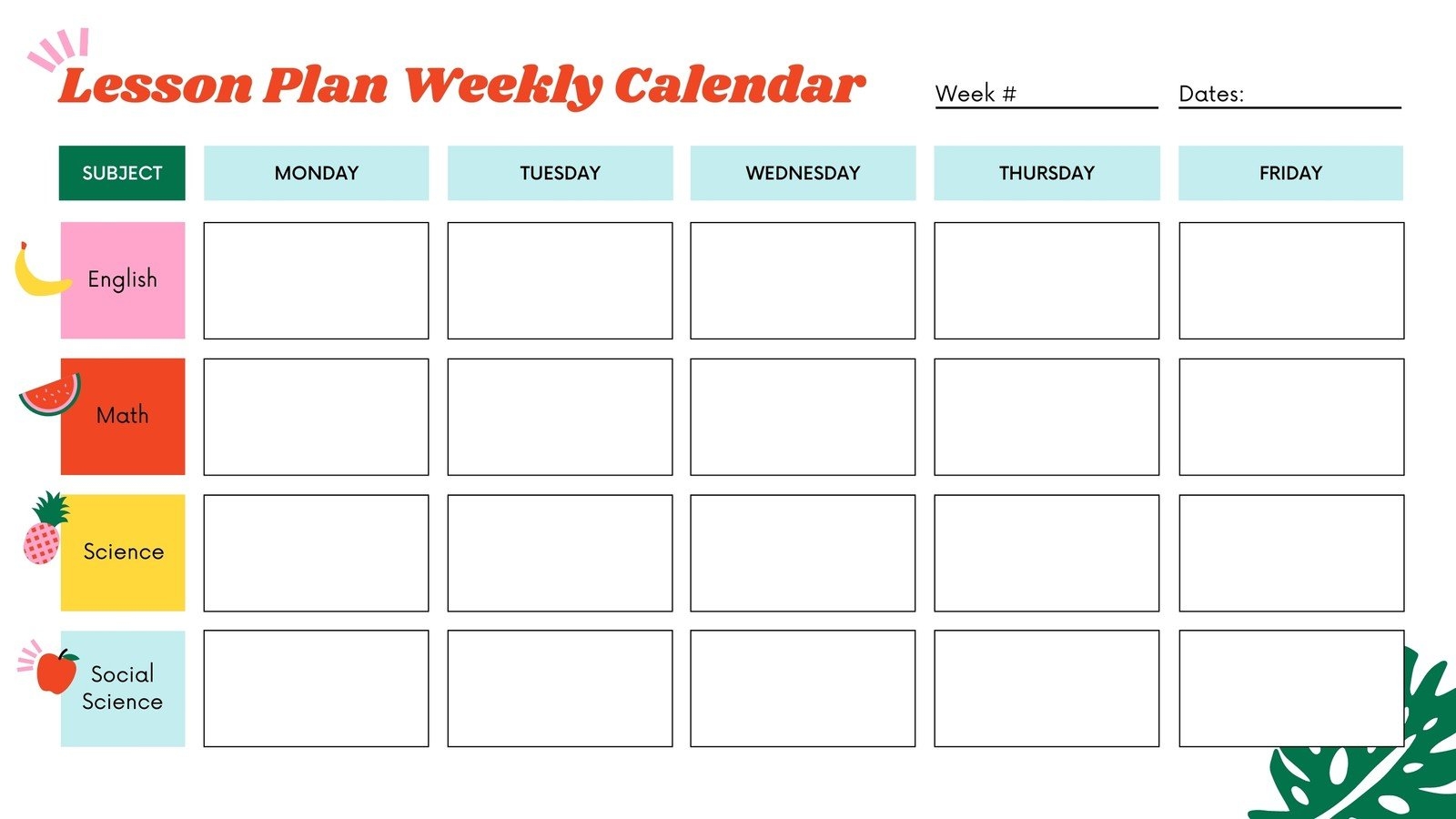 Teacher Planner Calendar Editable Printable