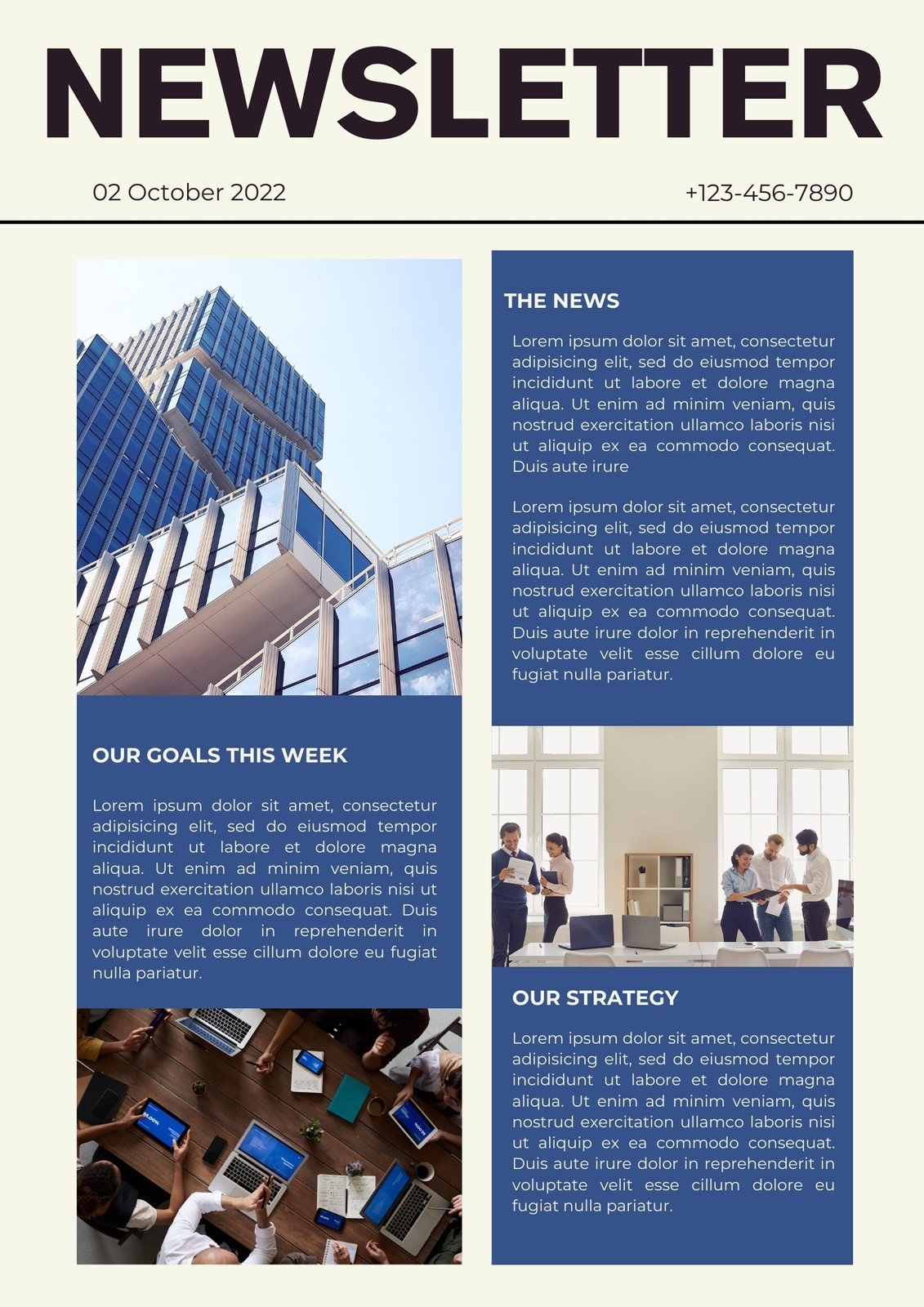Create A Printable And Editable Office News Letter