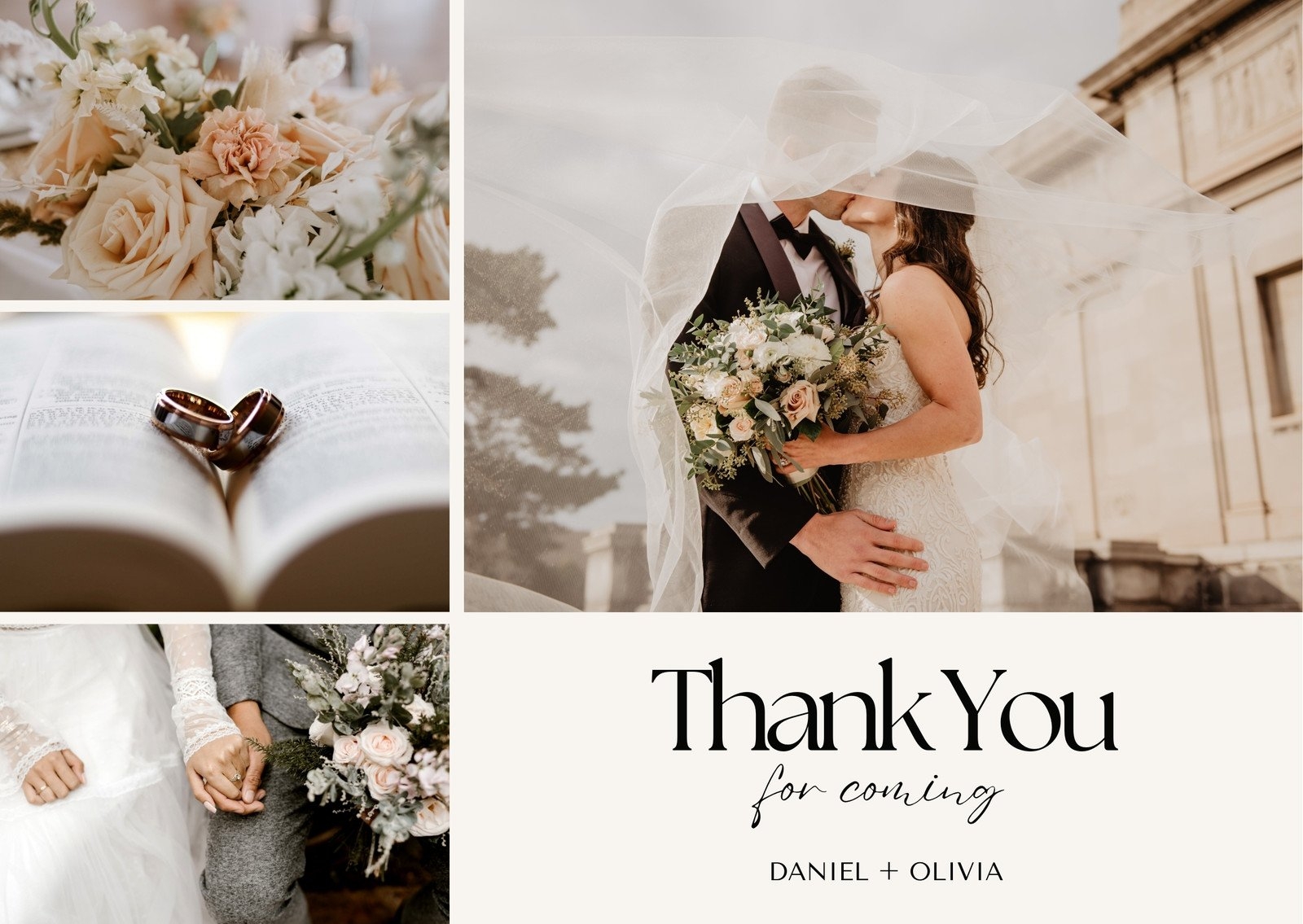 Free Custom Printable Photo Thank You Card Templates Canva