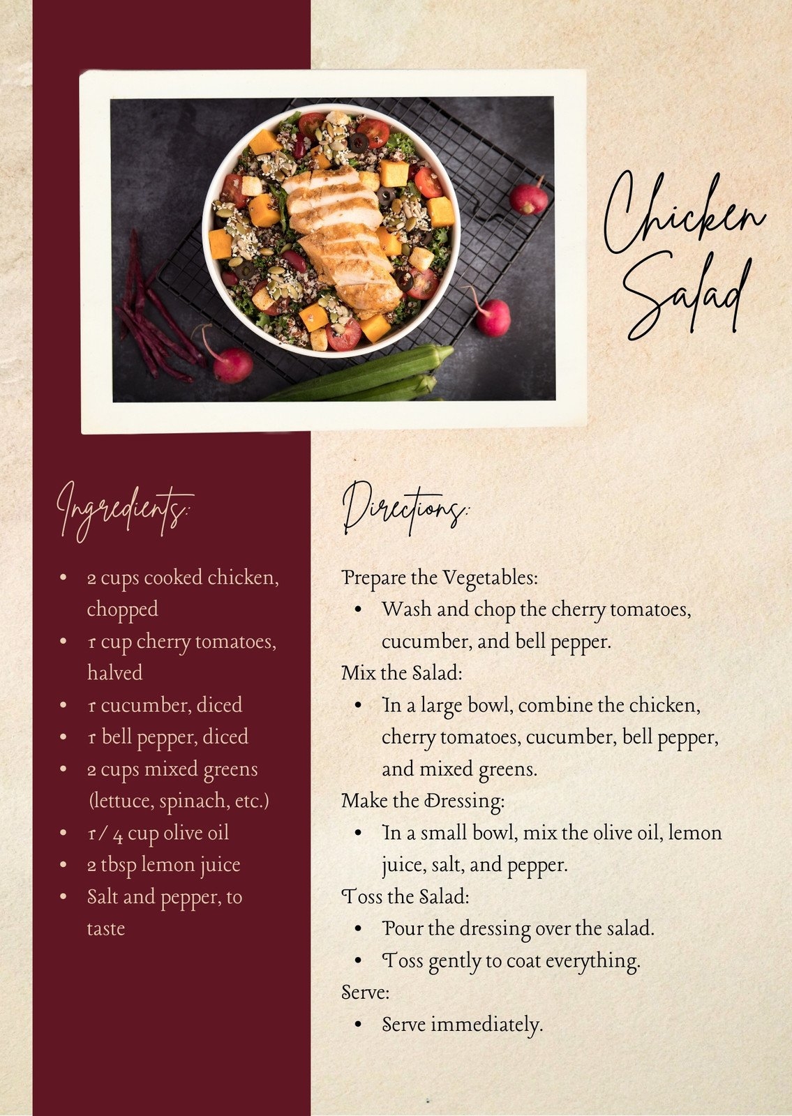 Free Custom Printable Recipe Card Templates Online Canva