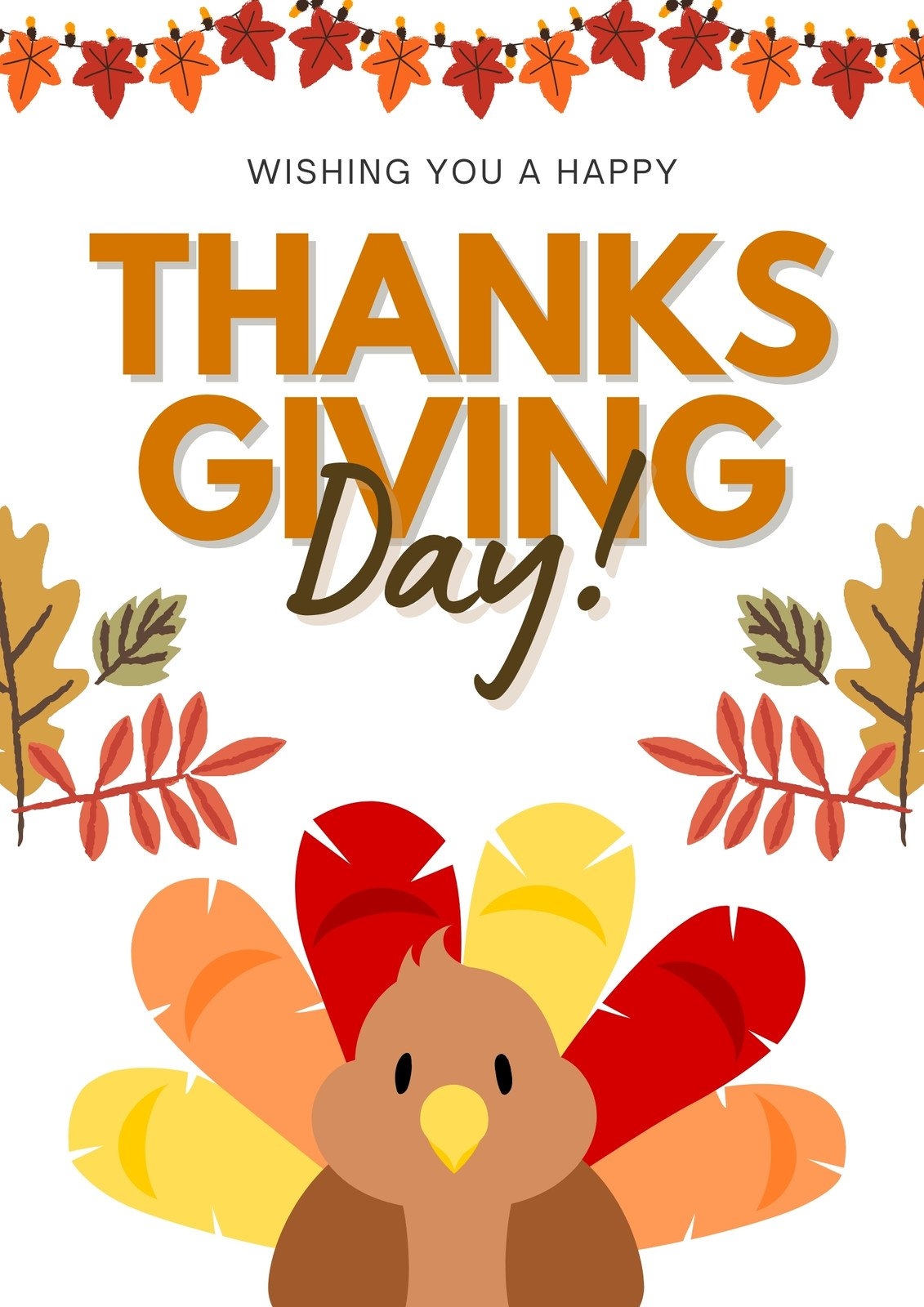 Free Printable And Editable Happy Thanksgiving Flyer