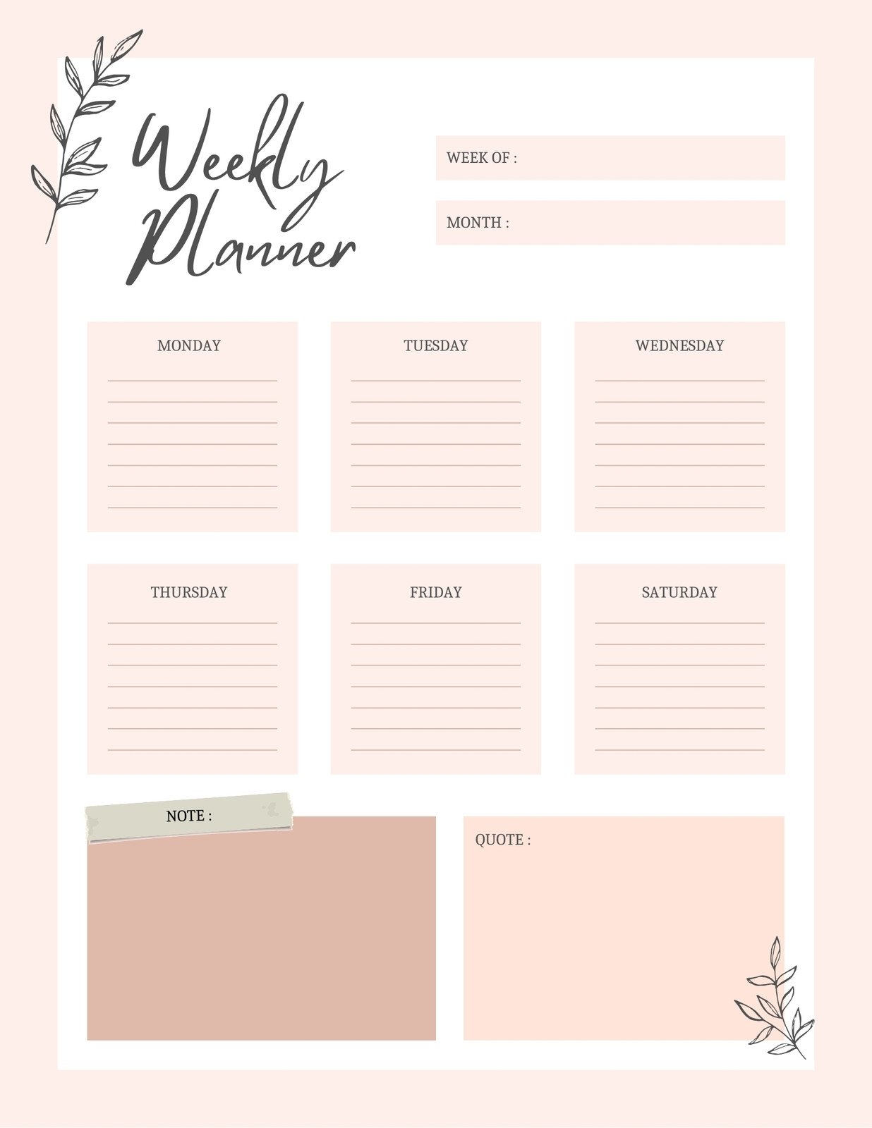 Free Daily Planner Templates To Customize Canva