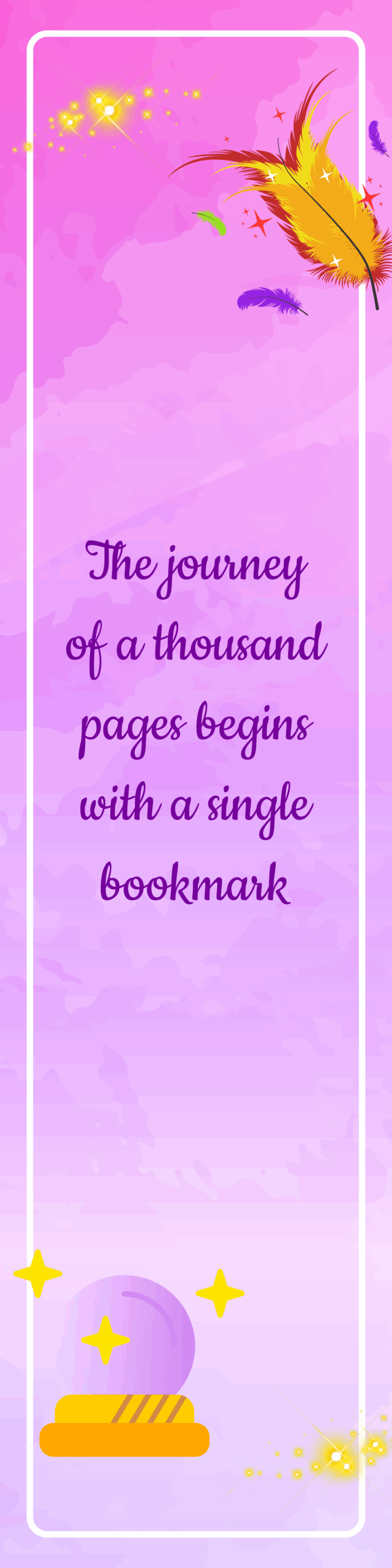 Free Double Sided Bookmark Template To Edit Online