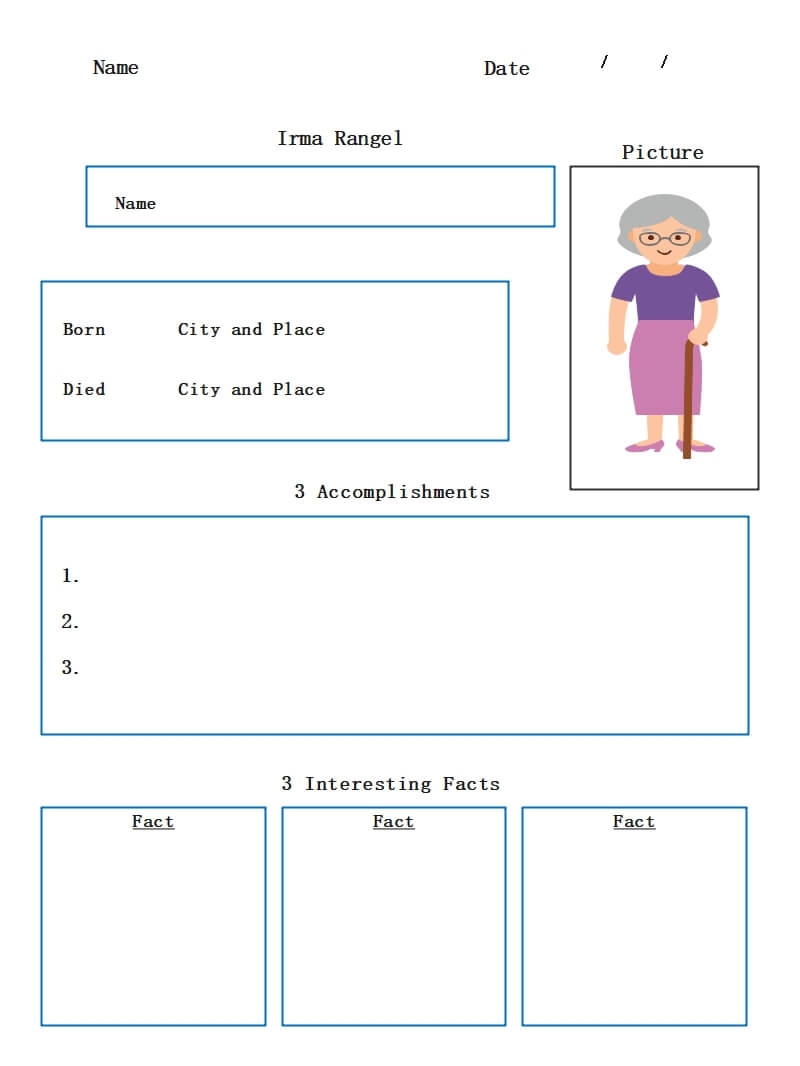 Free Editable Biography Graphic Organizer Examples EdrawMax Online
