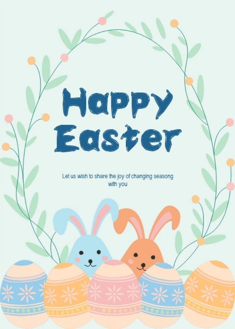 Free Editable Easter Card Examples EdrawMax Online