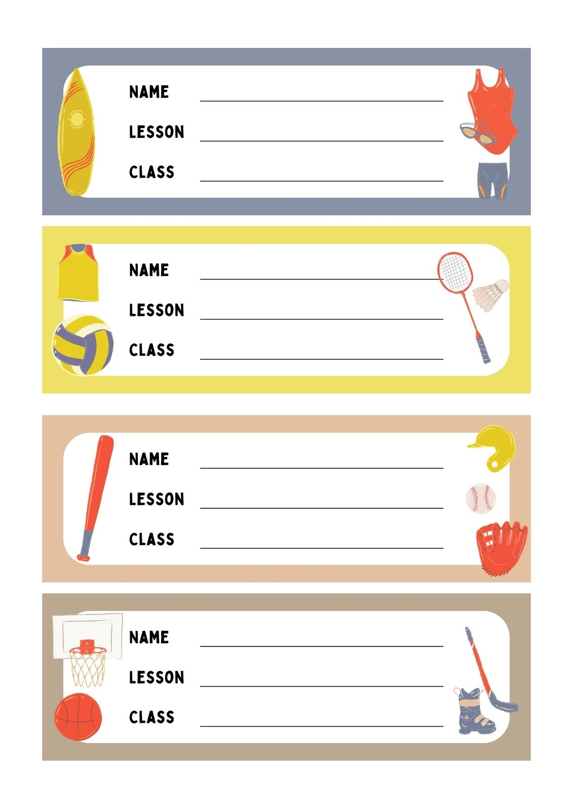 Editable Printable Name Design Students