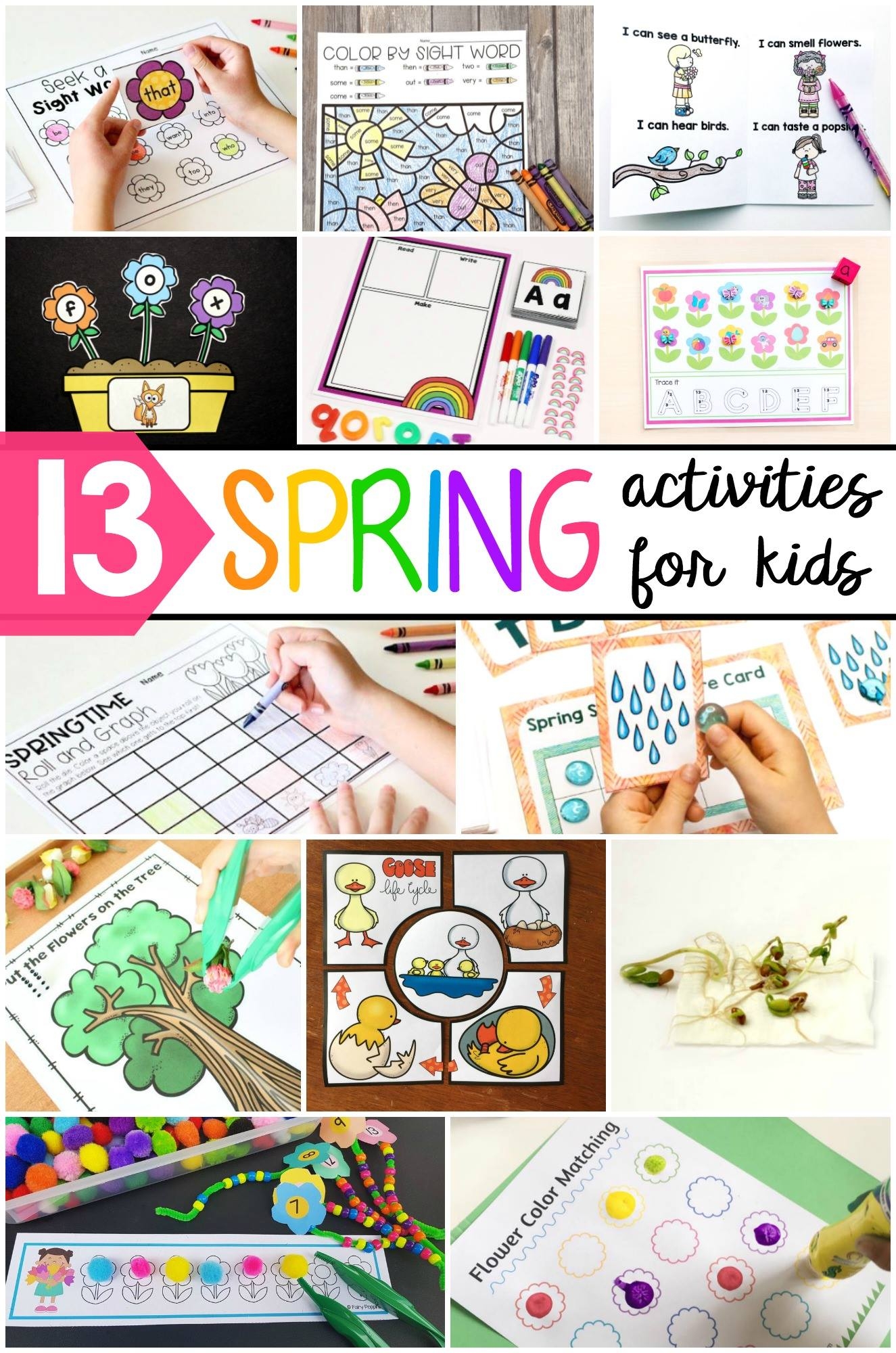 FREE Editable Spring Sight Word Activity