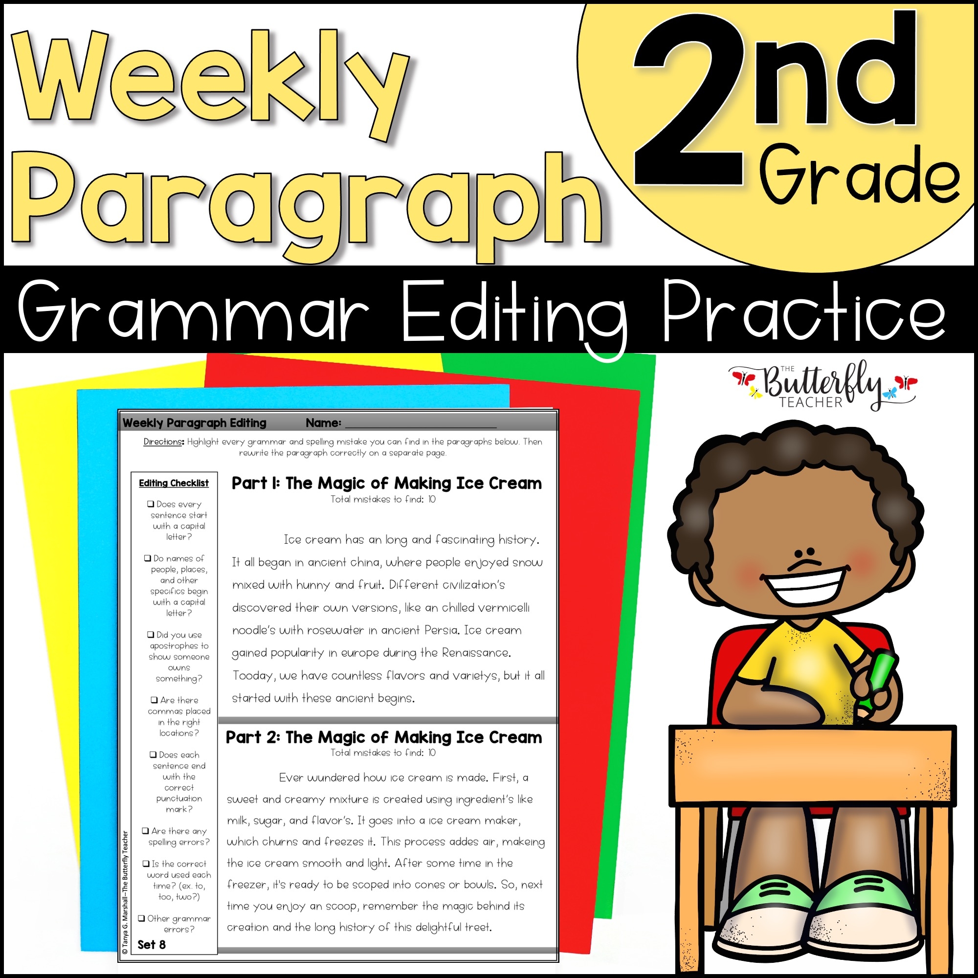 Printable Paragraphs To Edit For 2nd Grade