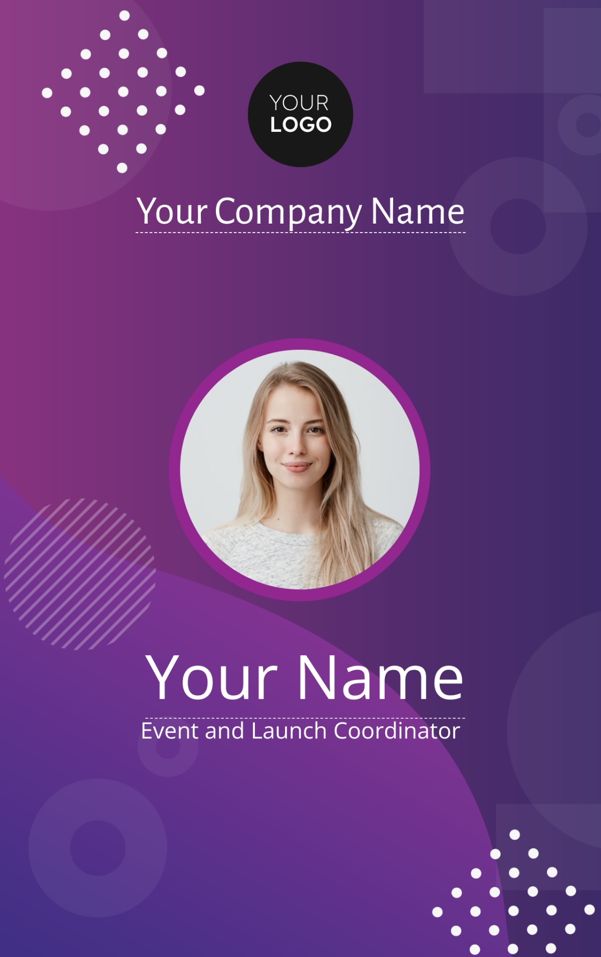 Free Event ID Card Templates Editable And Printable