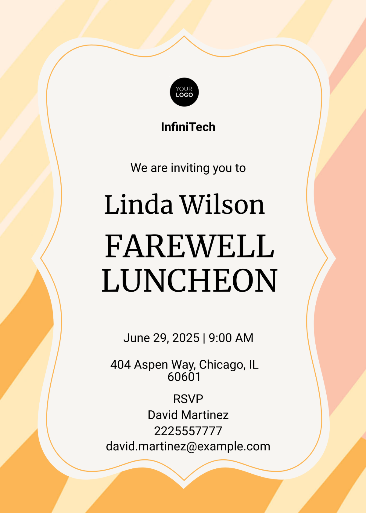 Lucky Luncheon Invitation Editable Printable