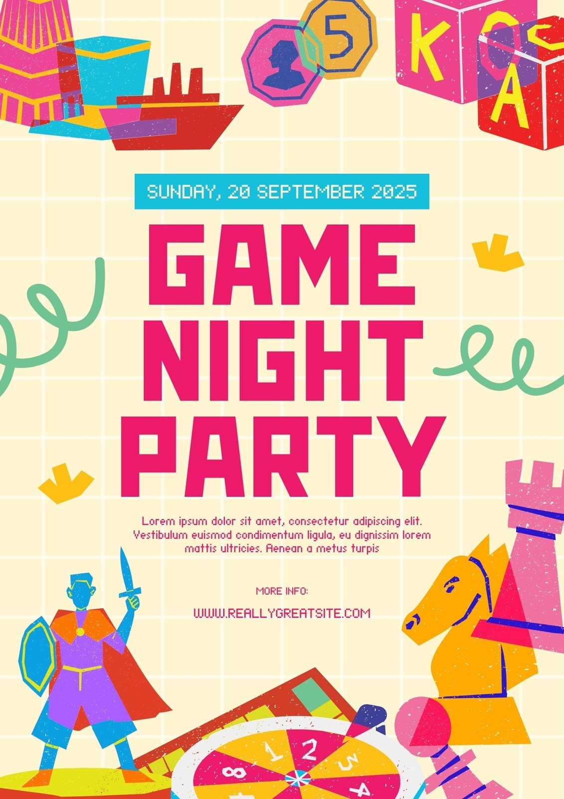 Free Game Night Poster Templates To Edit And Print Canva