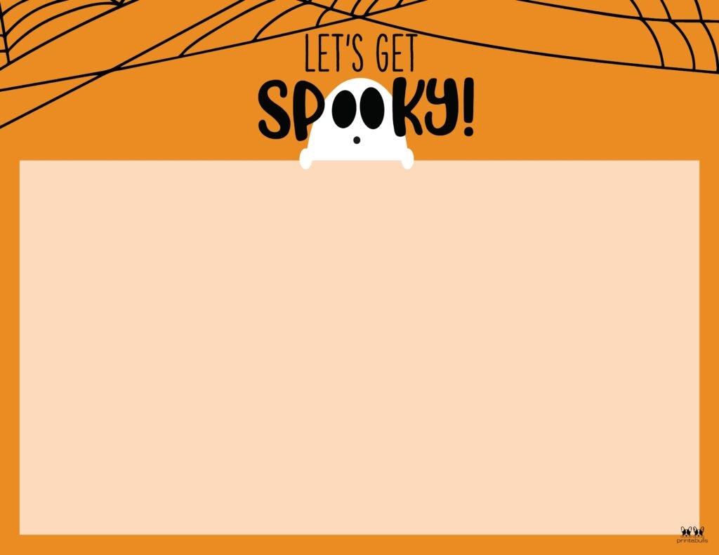 Free Printable Halloween Border Paper Editable
