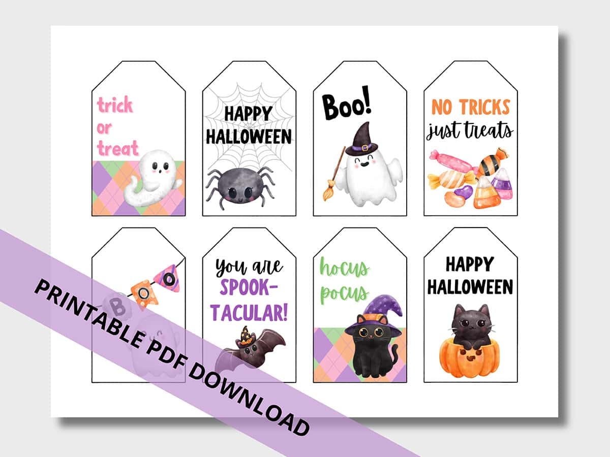 Free Happy Halloween Printable Tags Instant Download Aubree Originals