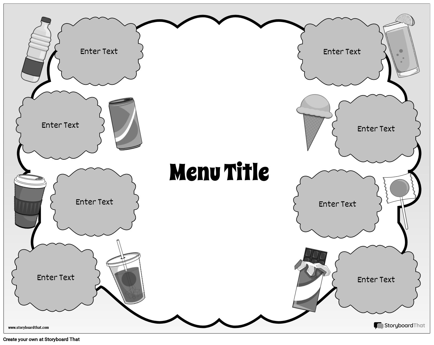 Free Menu Templates Design Online With Storyboard That