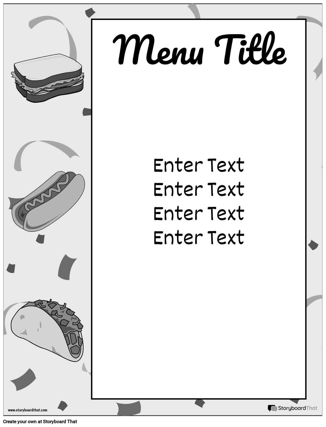 Free Printable, Editable, Menu By Subject For Elemntary School Prospective Parents