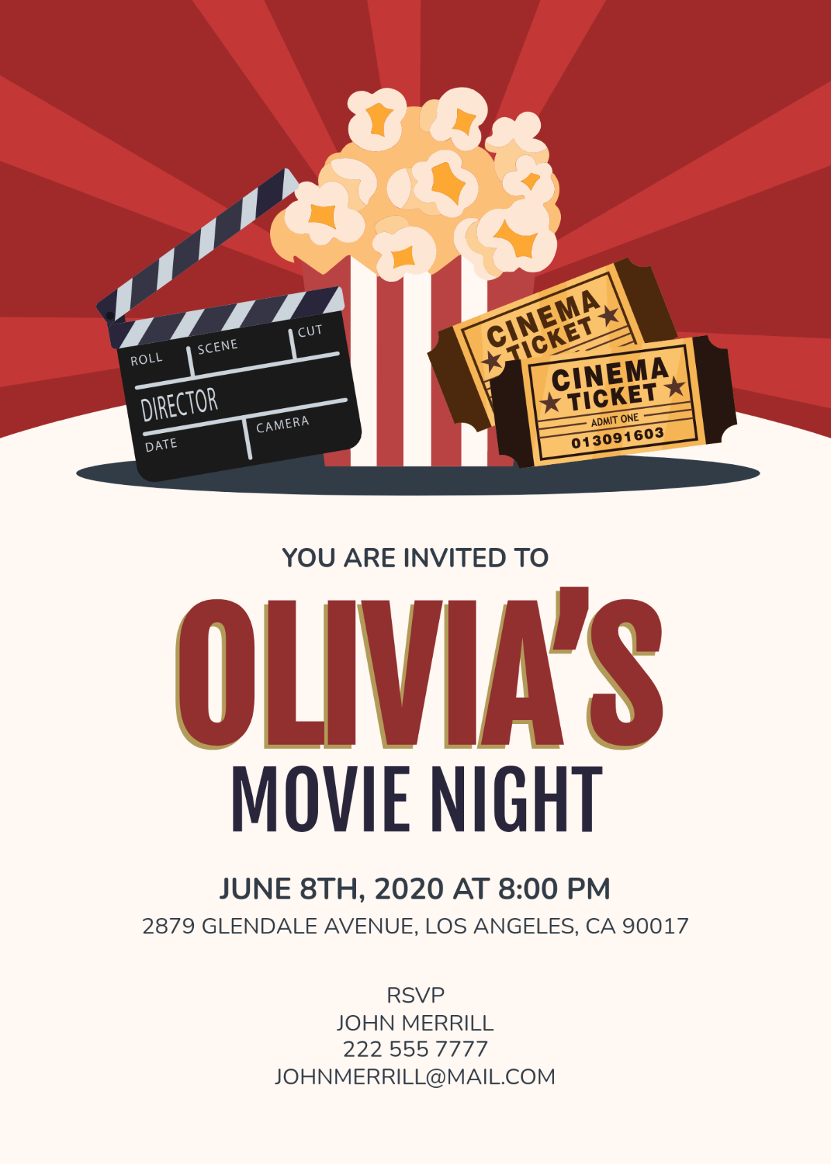 Free Movie Ticket Templates Editable And Printable