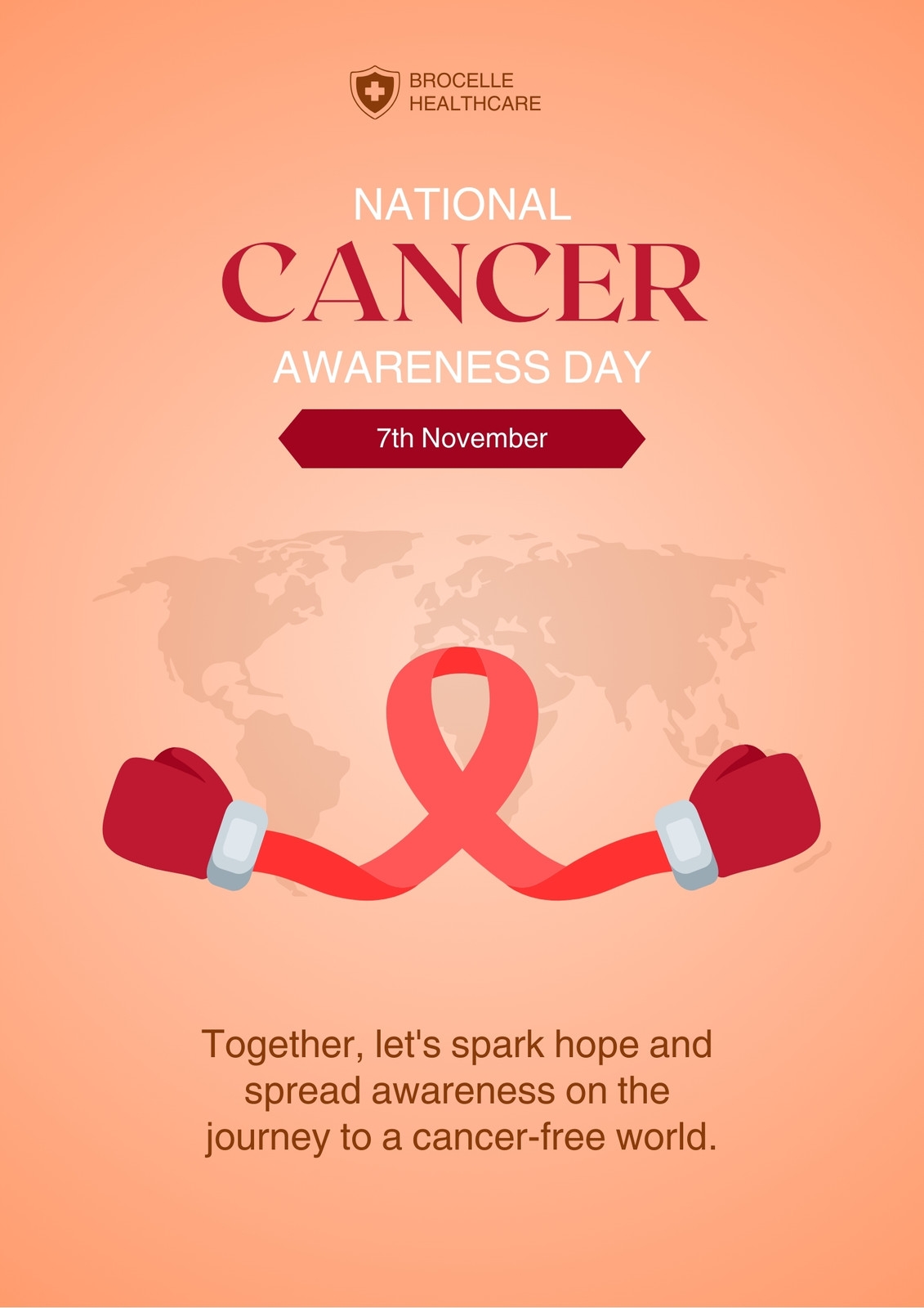 Free National Cancer Awareness Day Poster Templates Canva