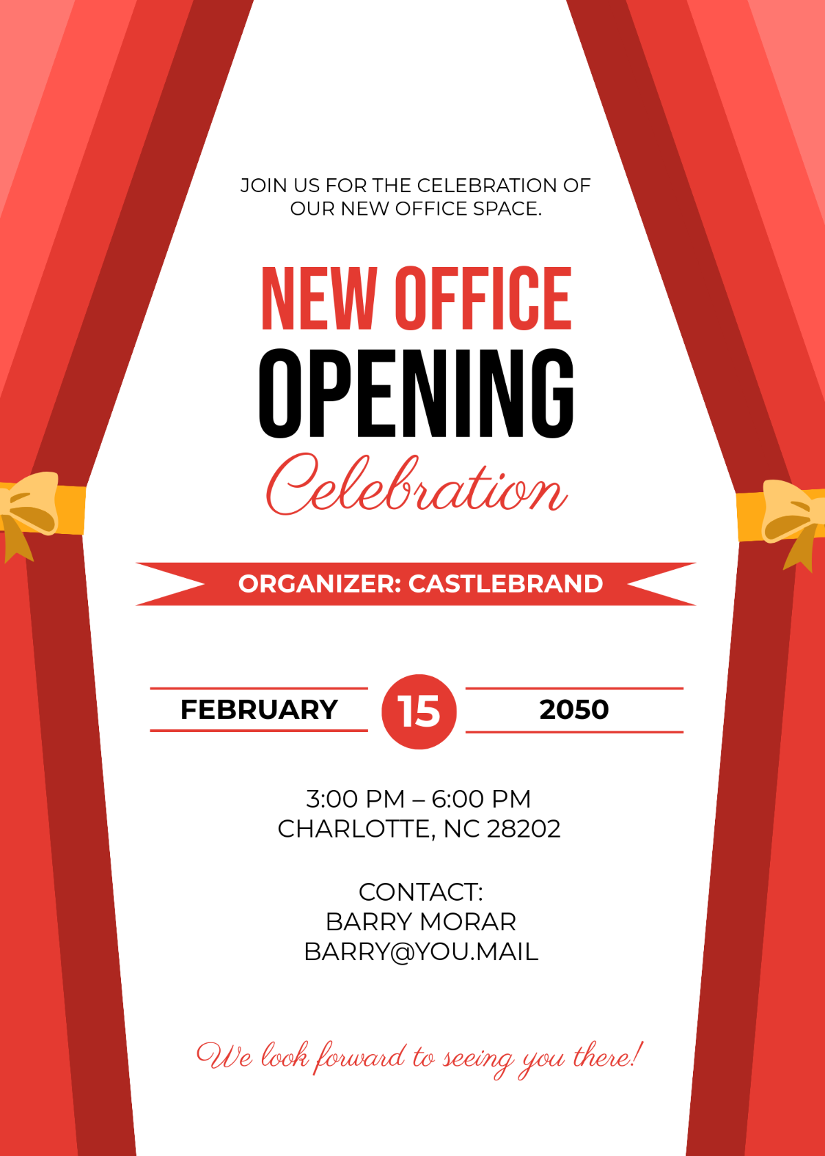 Free Office Invitation Templates Editable And Printable