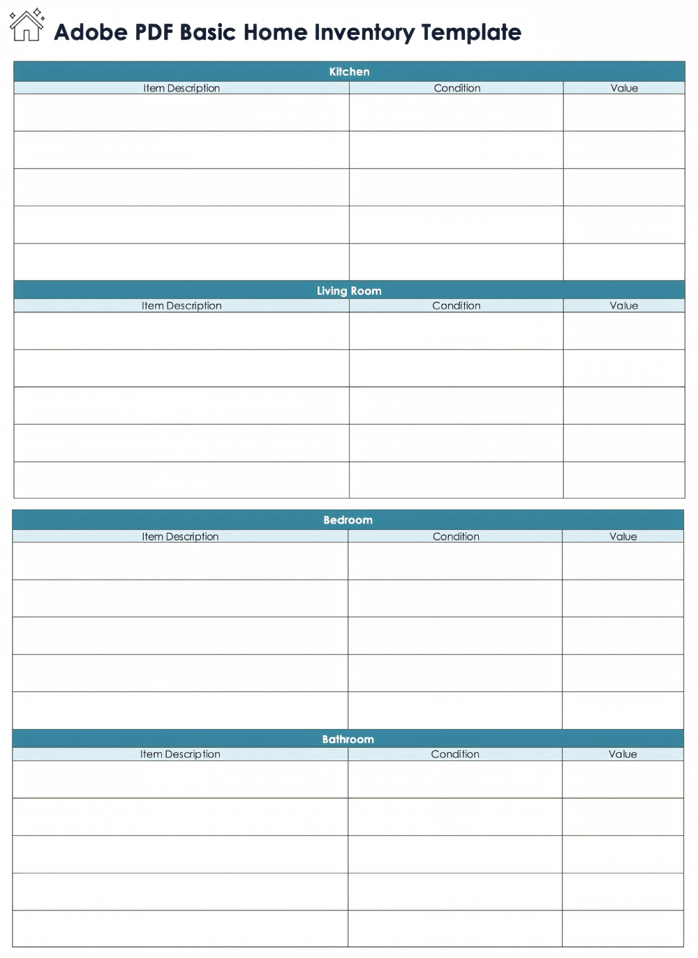 Free Editable Printable Inventory Lists