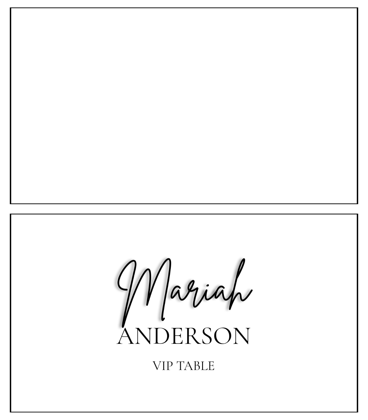 Editable Printable Name Cards