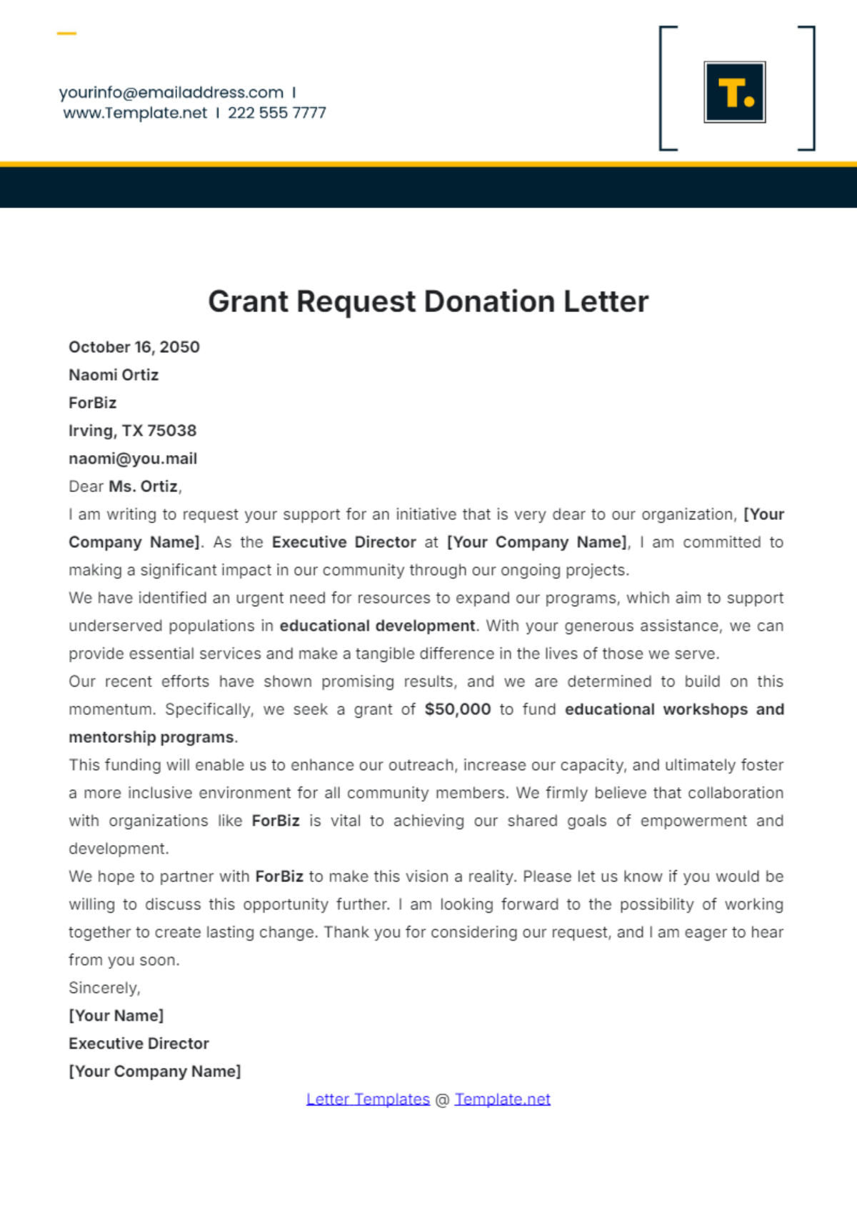 Free Editable Printable Political Contribution Form Template
