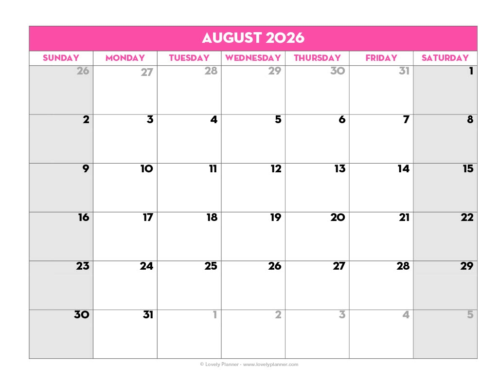 Free Printable 2025 2026 School Calendar Lovely Planner