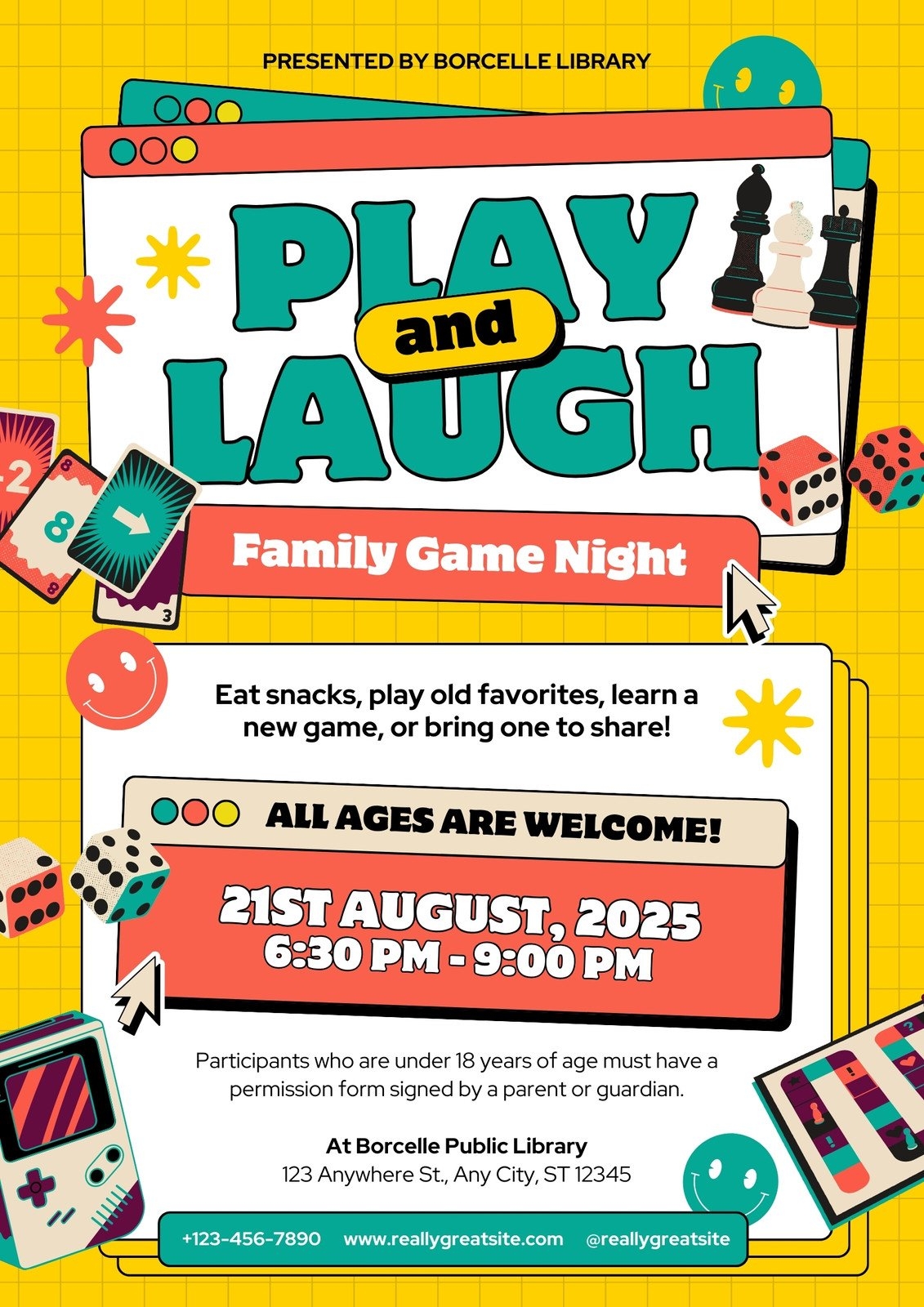 Free Printable And Customizable Game Flyer Templates Canva