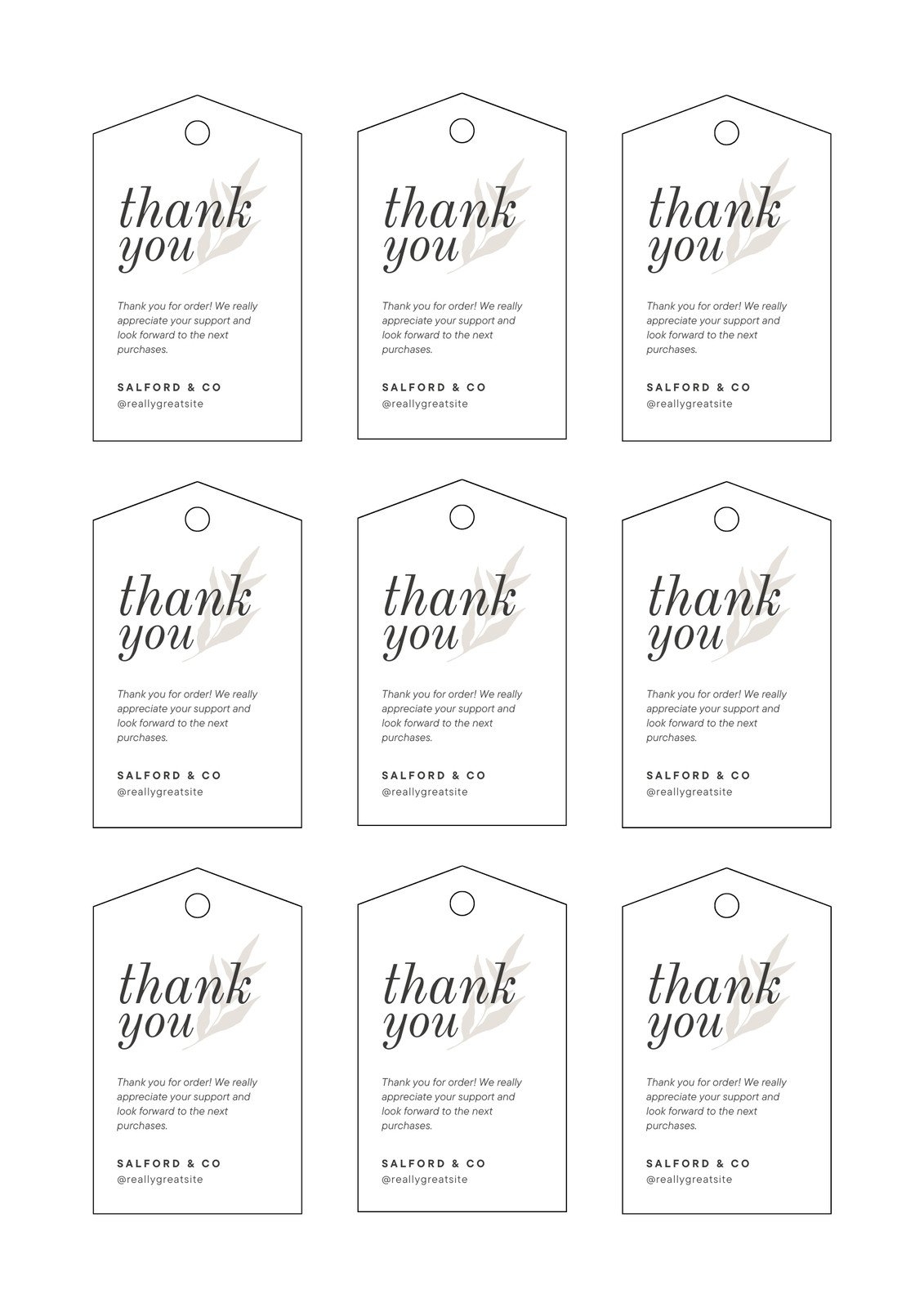 Free Editable Printables For Goodie Bags
