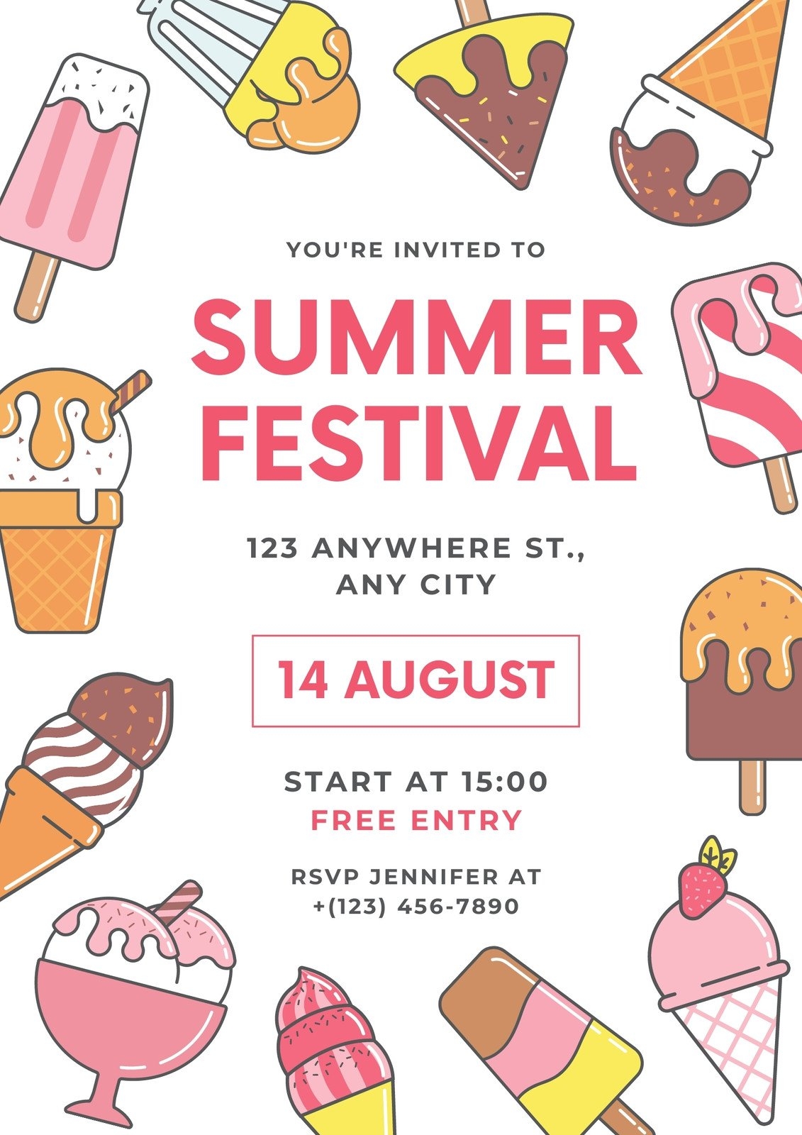 Free Printable And Customizable Party Flyer Templates Canva