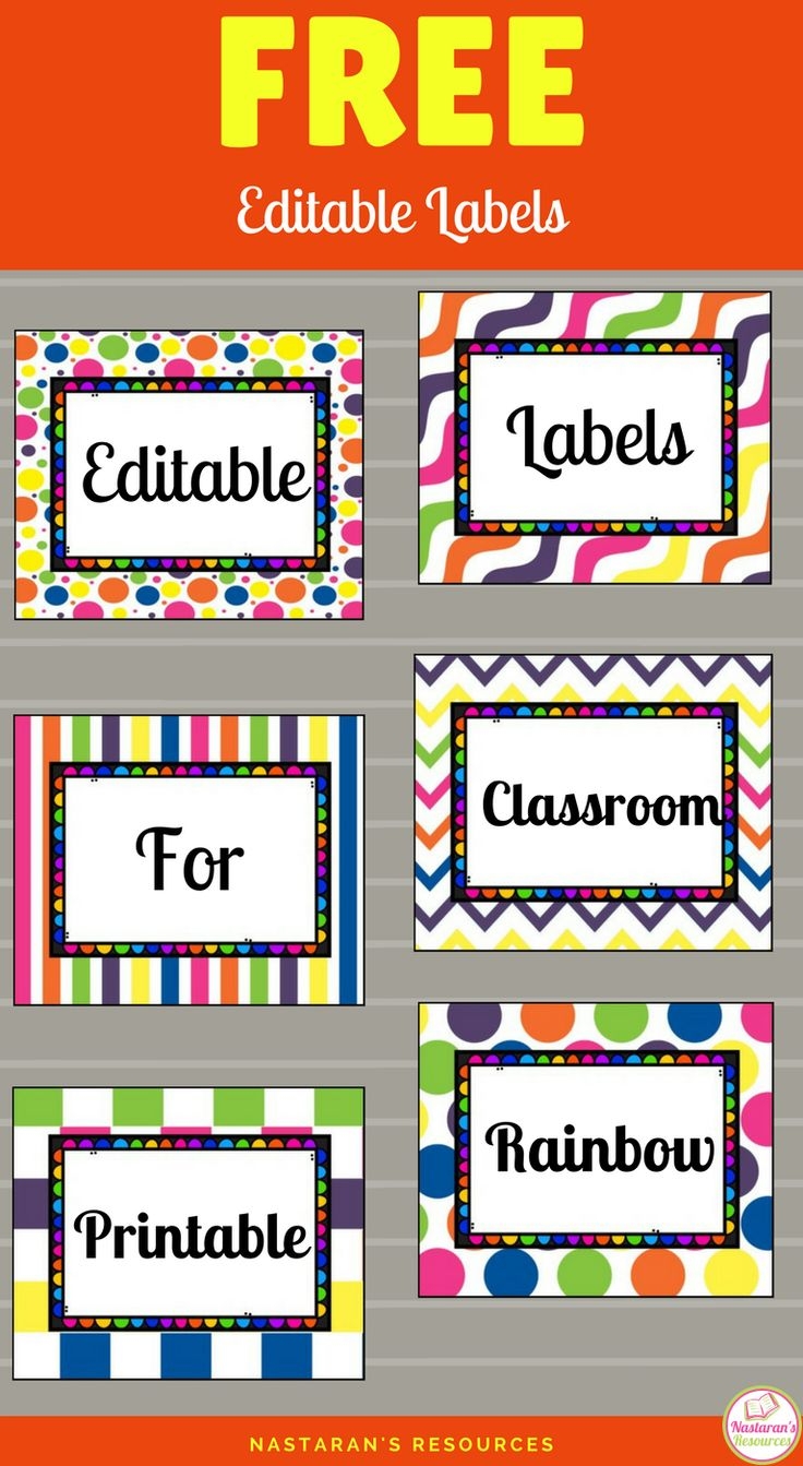 Downloadable Free Editable Printable Labels