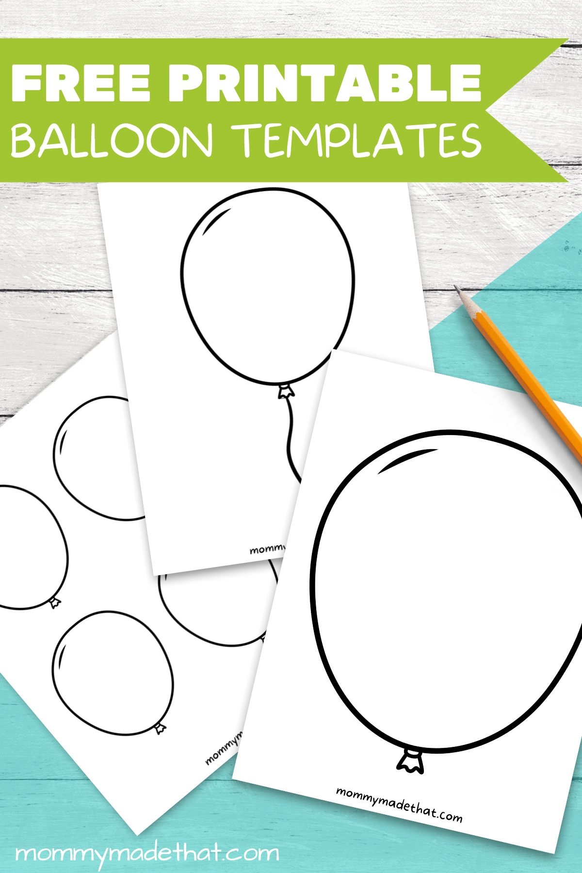 Birthday Balloon Template Free Printable With Editable Text