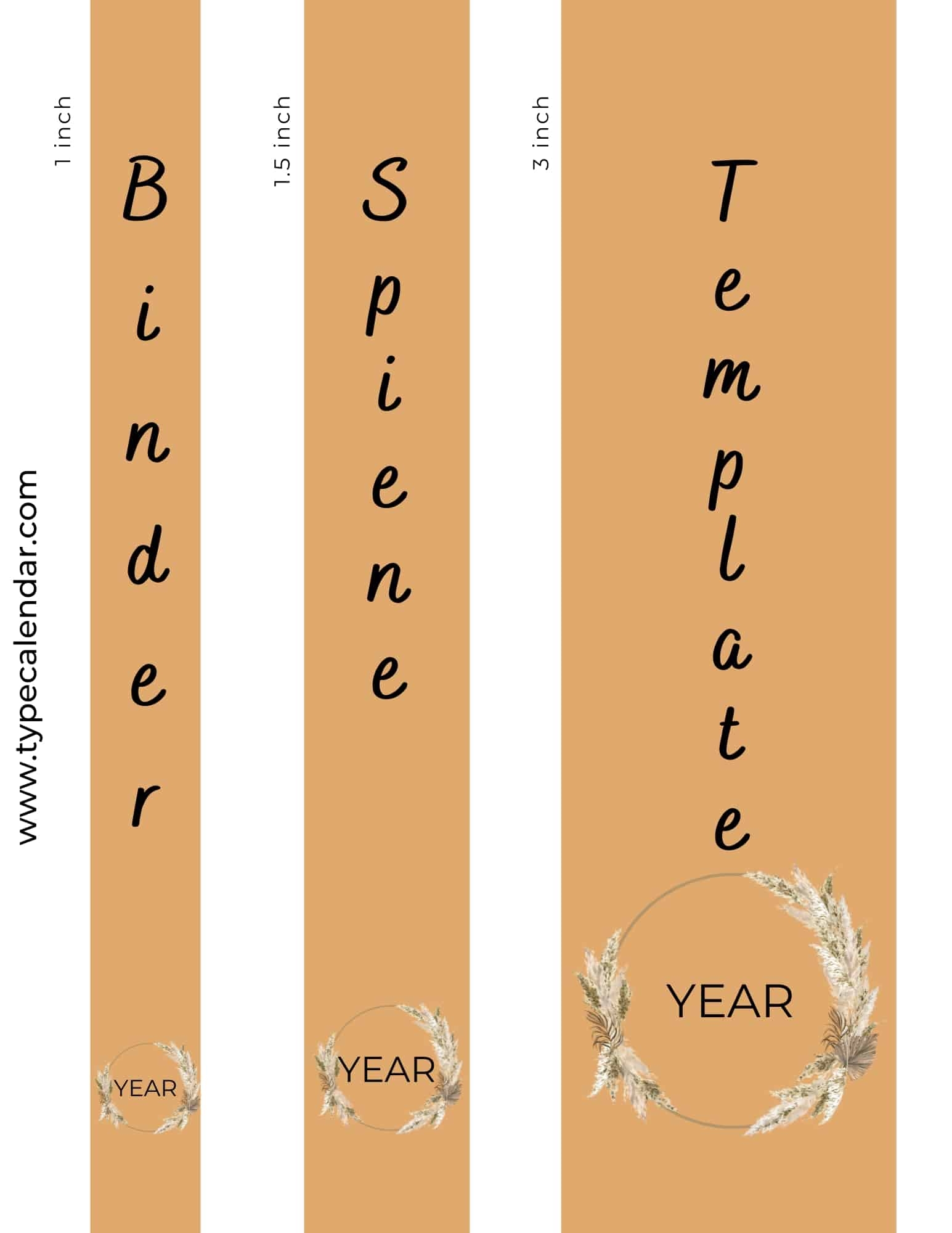 3 Ring Binder Free Editable Printable Binder Cover