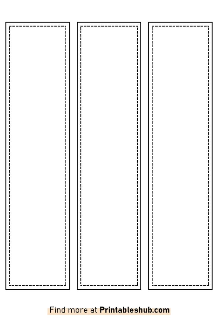 Free Printable And Editable Bookmark Templates