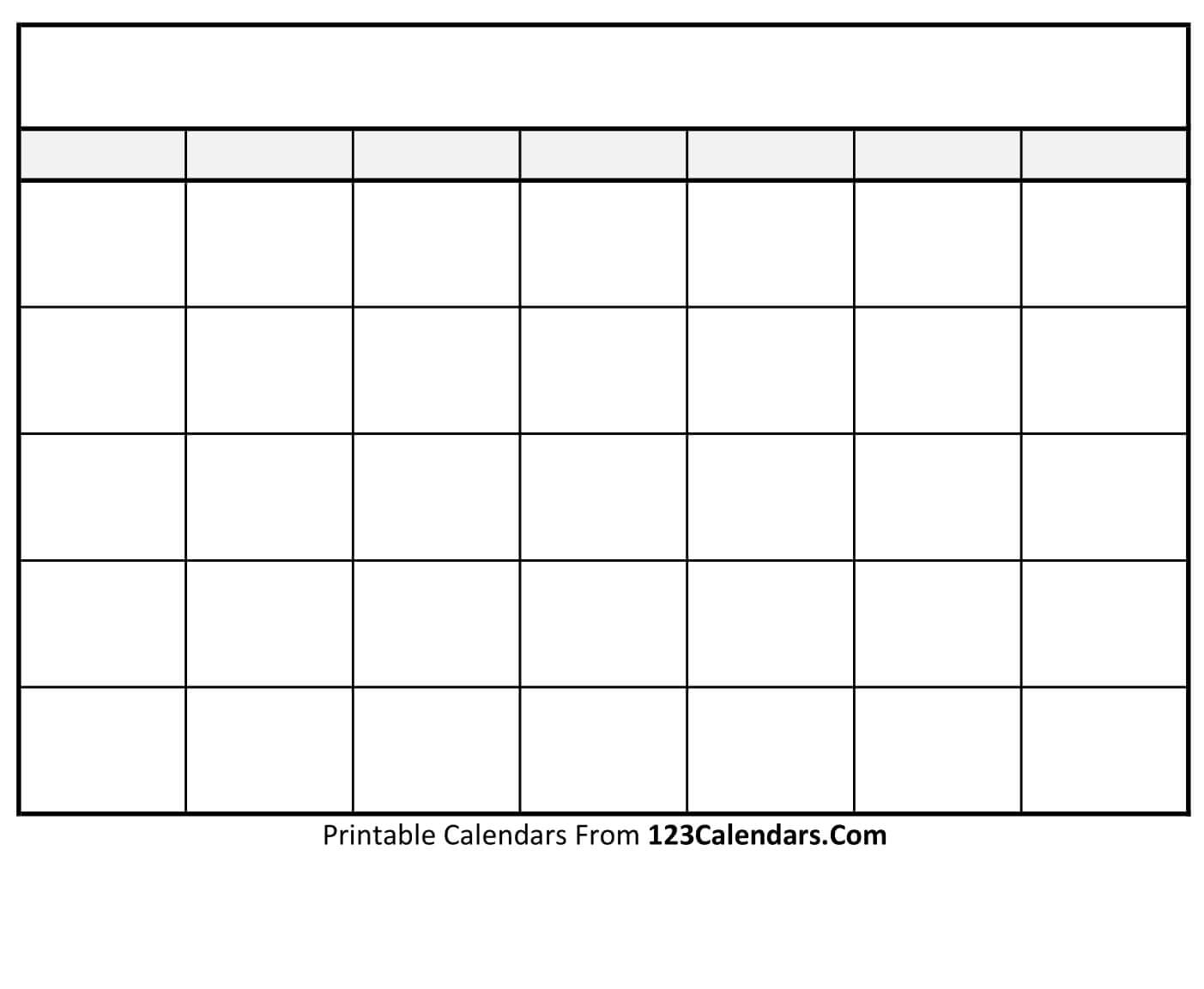 Calendar Template Free Printable Editable
