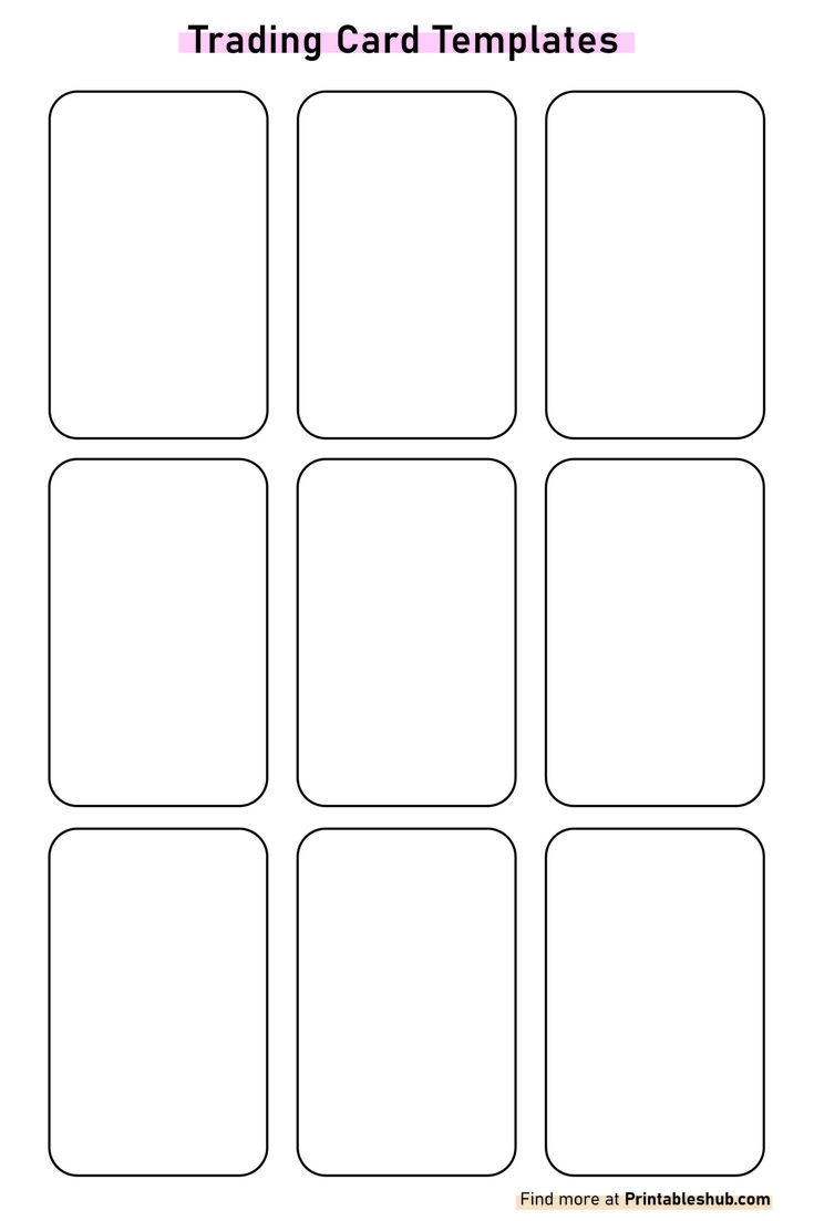 Printable Editable Game Cards