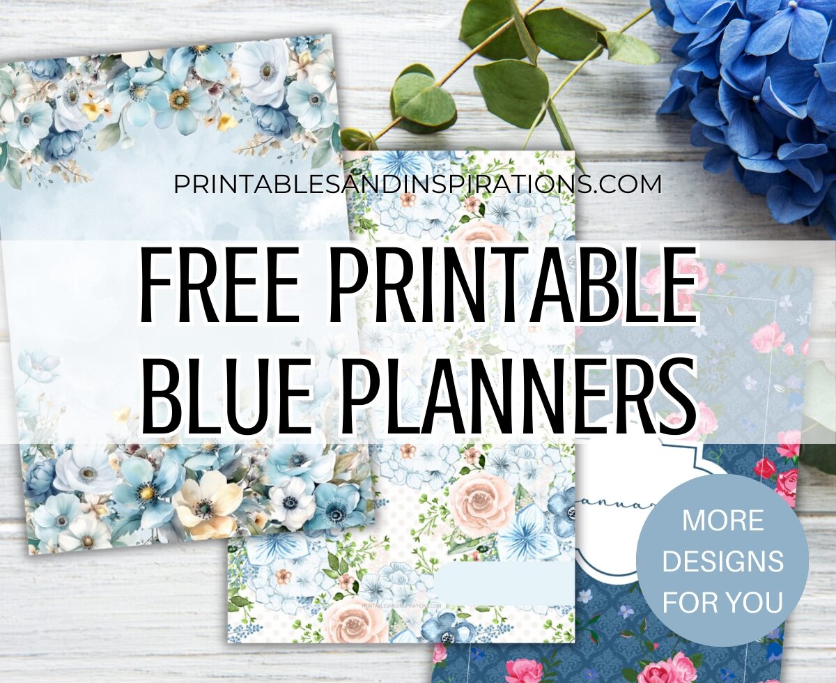 Free Printable Blue Planner Pages And Stickers Printables And Inspirations