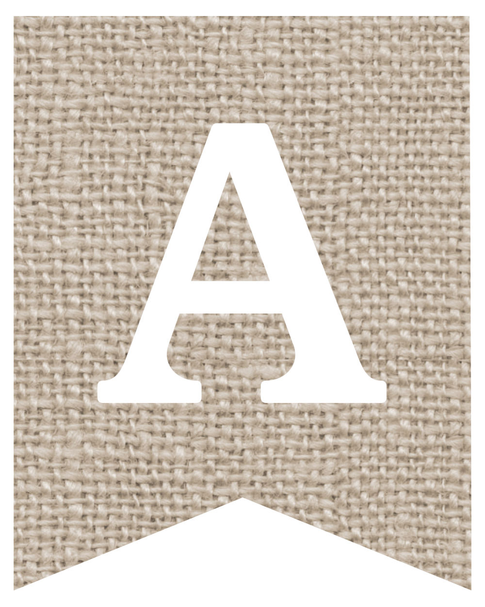 Free Printable Burlap Banner DIY Decor Paper Trail Design