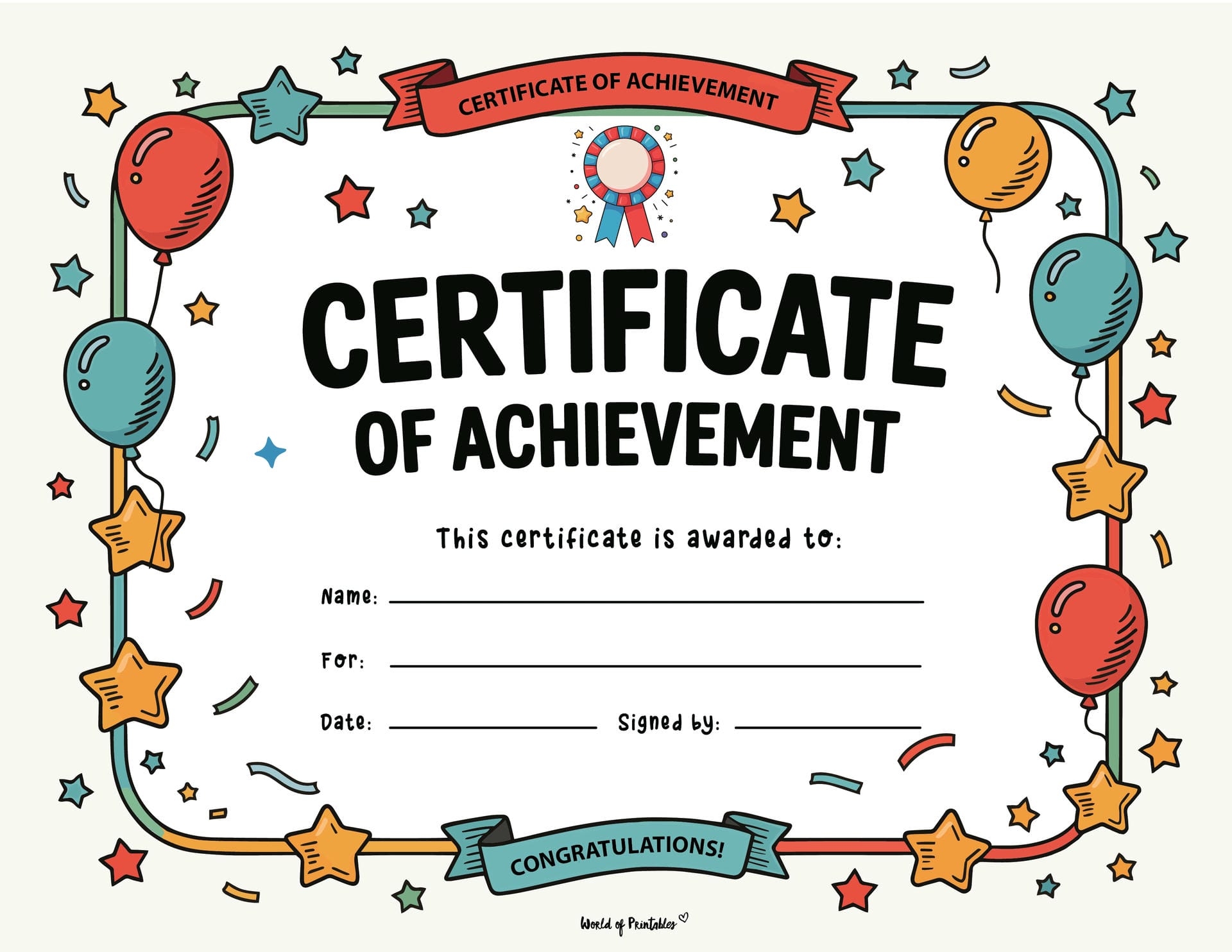 Free Printable Editable All A's Certificate