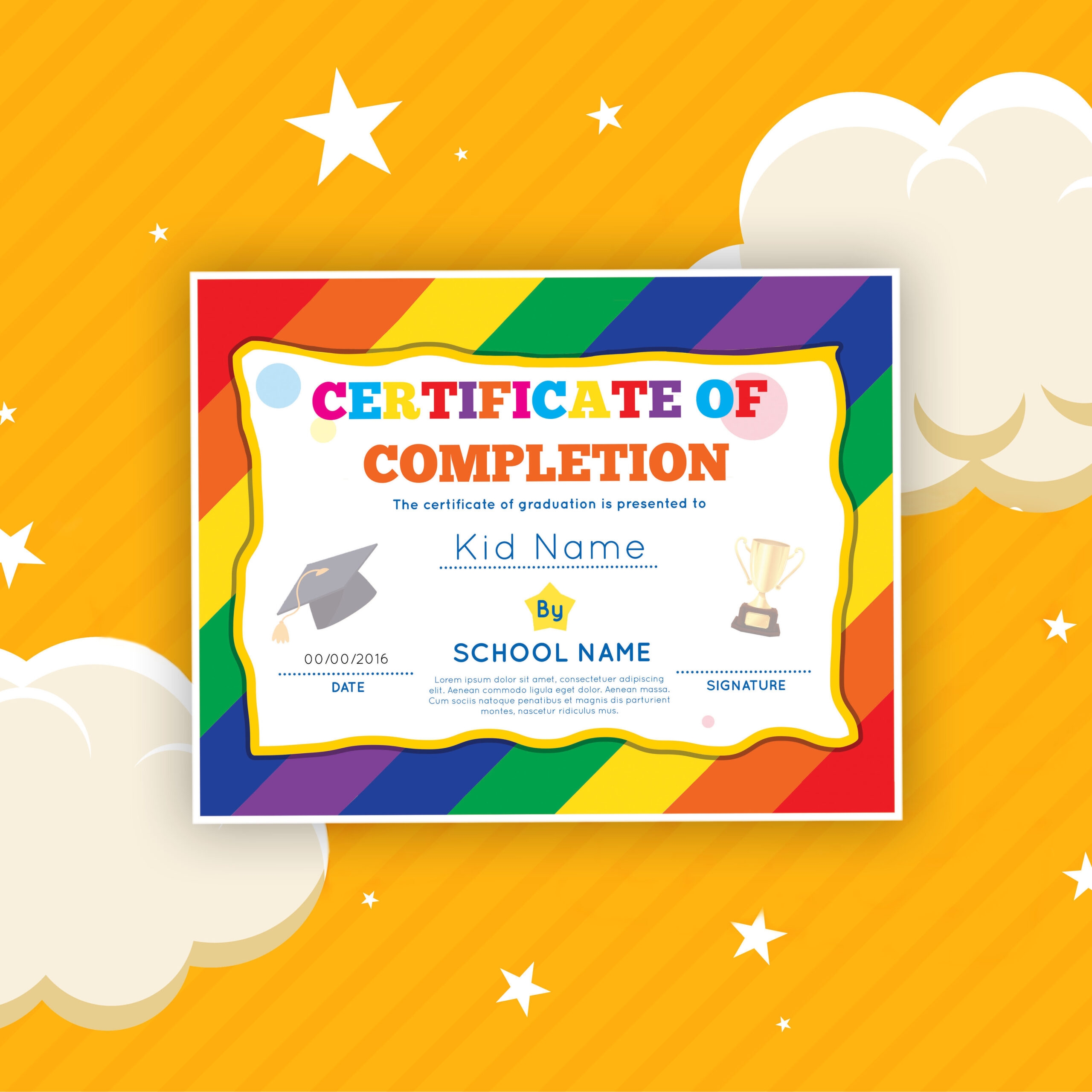 Printable Editable Free Certificates For Students