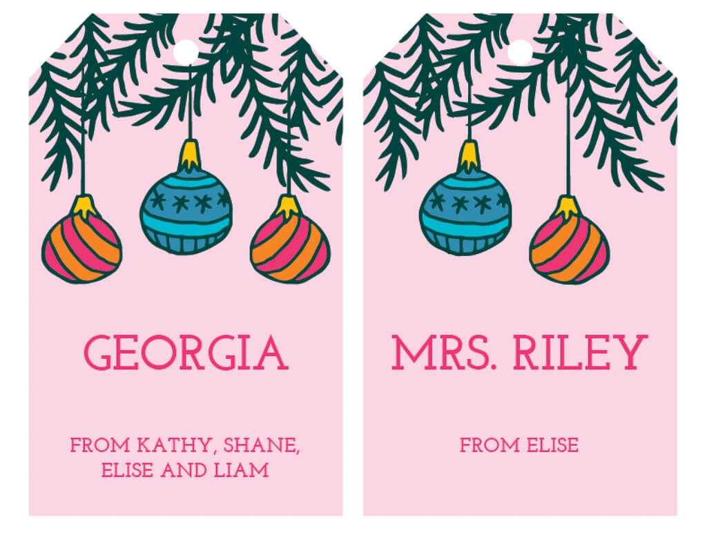 Free Editable Printable Holiday Tags