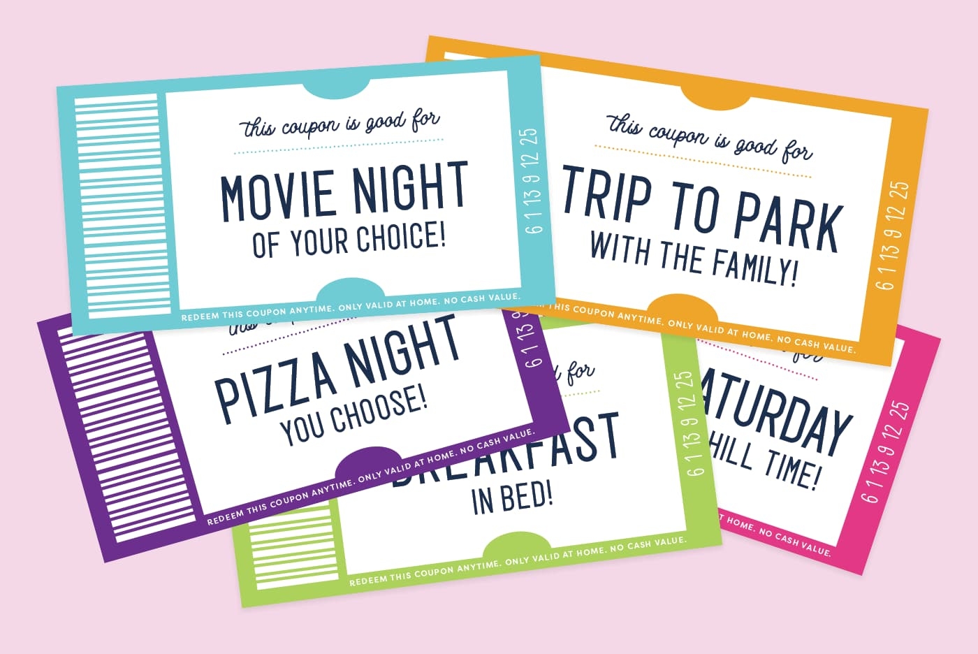 Editable Printable Anytime Coupons
