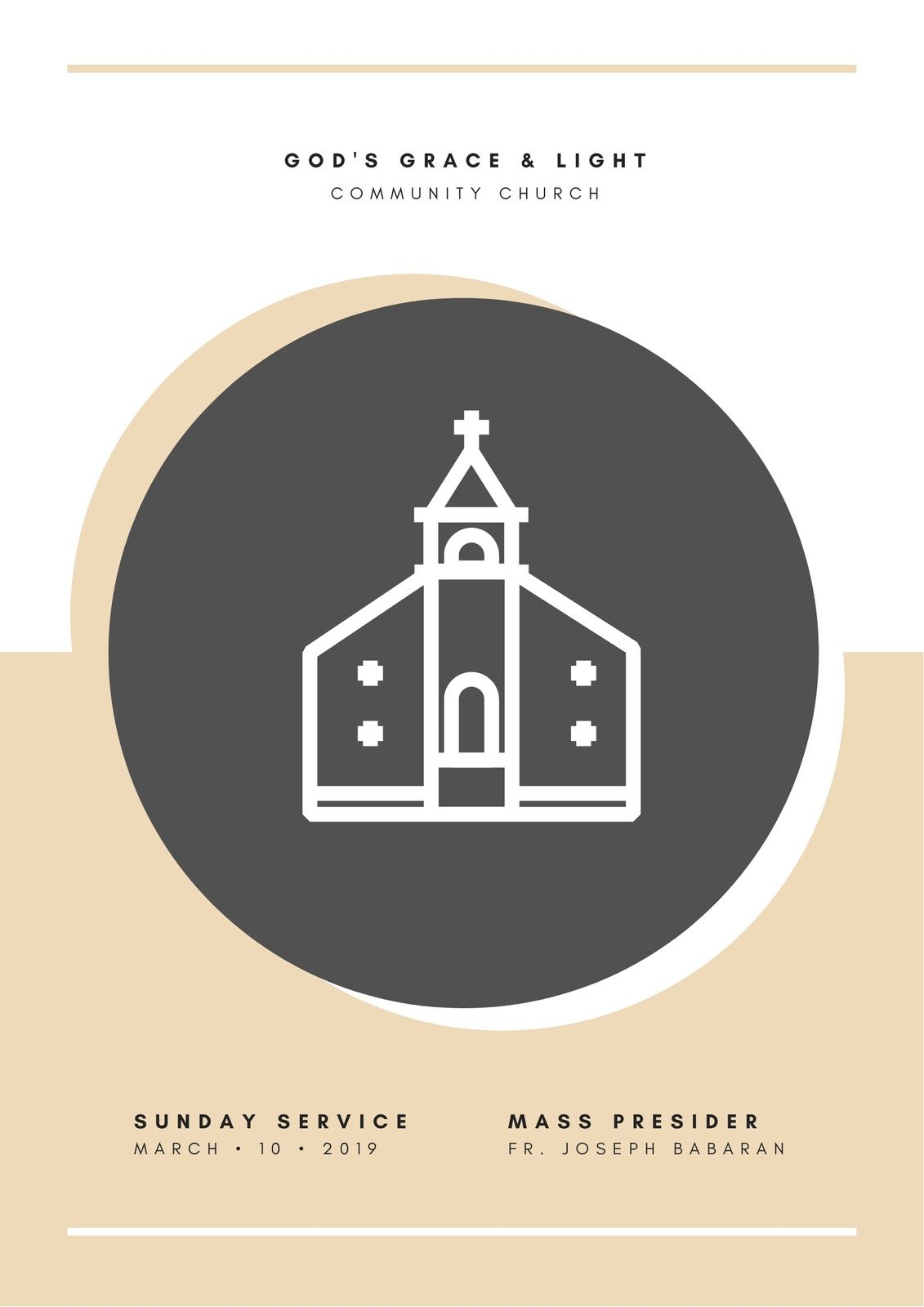 Free Editable And Printable Church Program