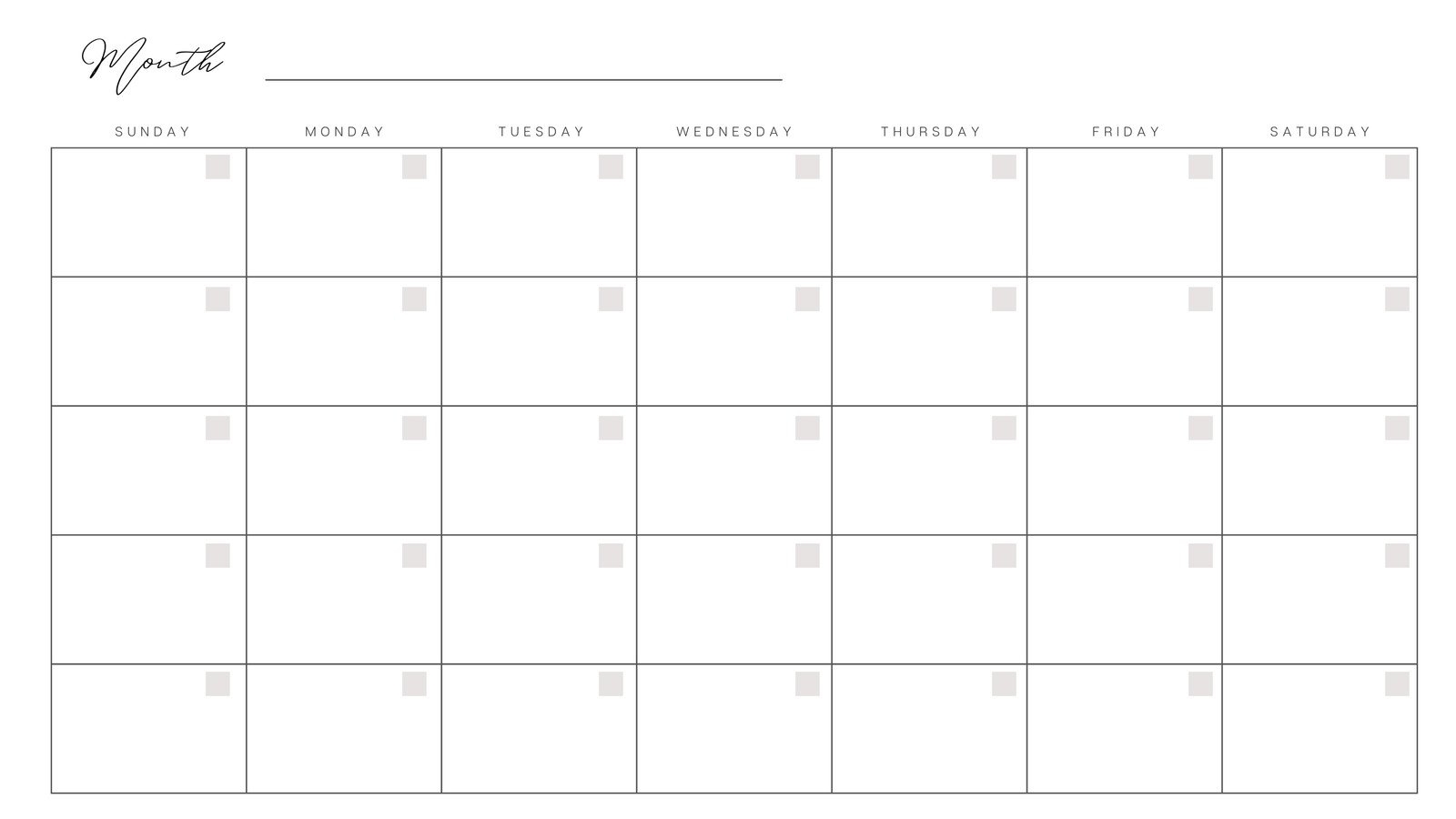 Free Printable Customizable Monthly Calendar Templates Canva Worksheets Library