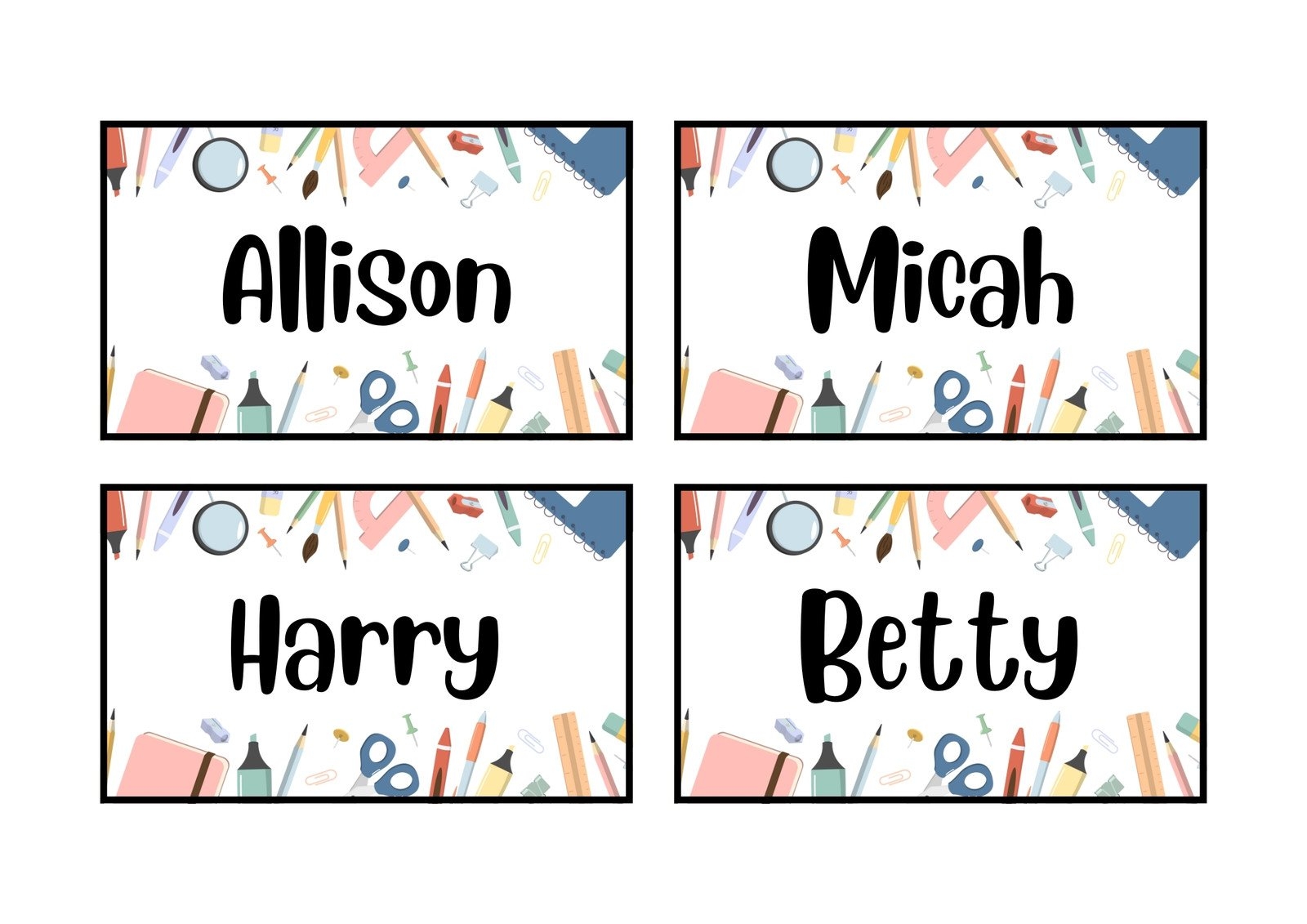 Editable Name Tag Template Free Printable