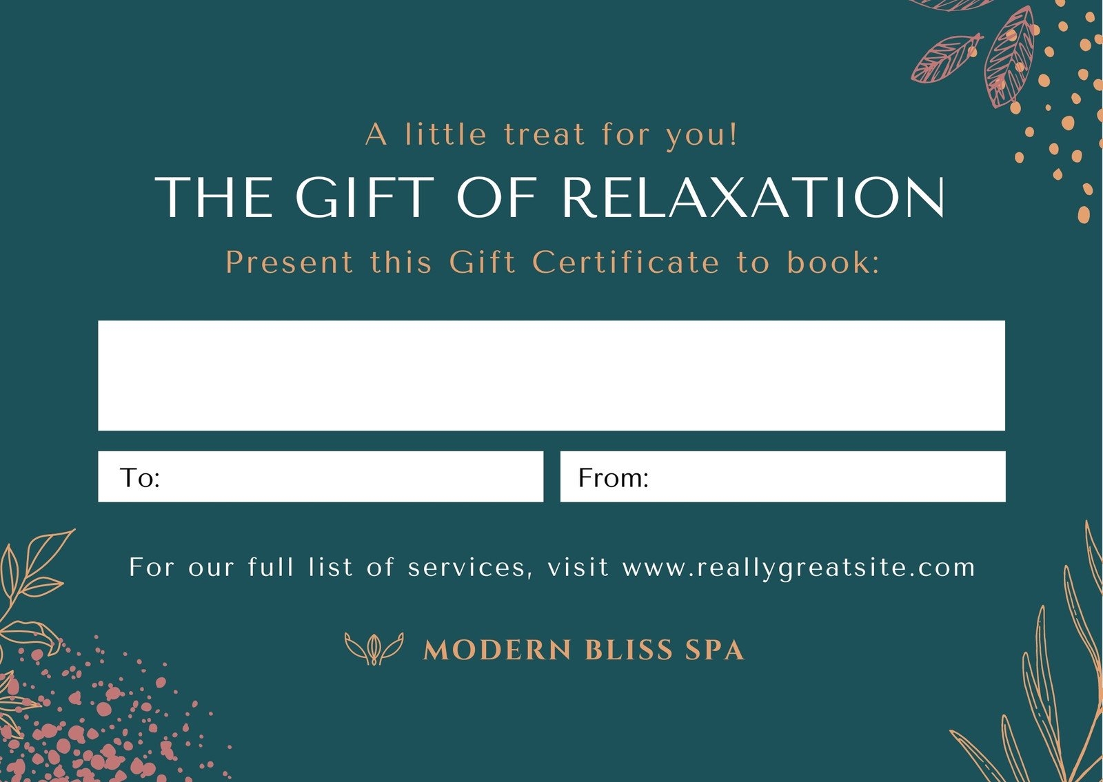 Cute Prize Gift Certificates Printable Editable