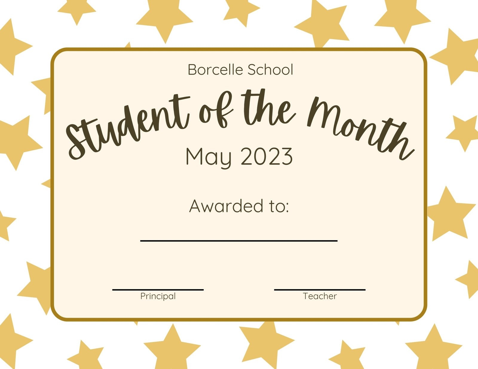 Free Printable Award Certificates For Elementary Students Editable