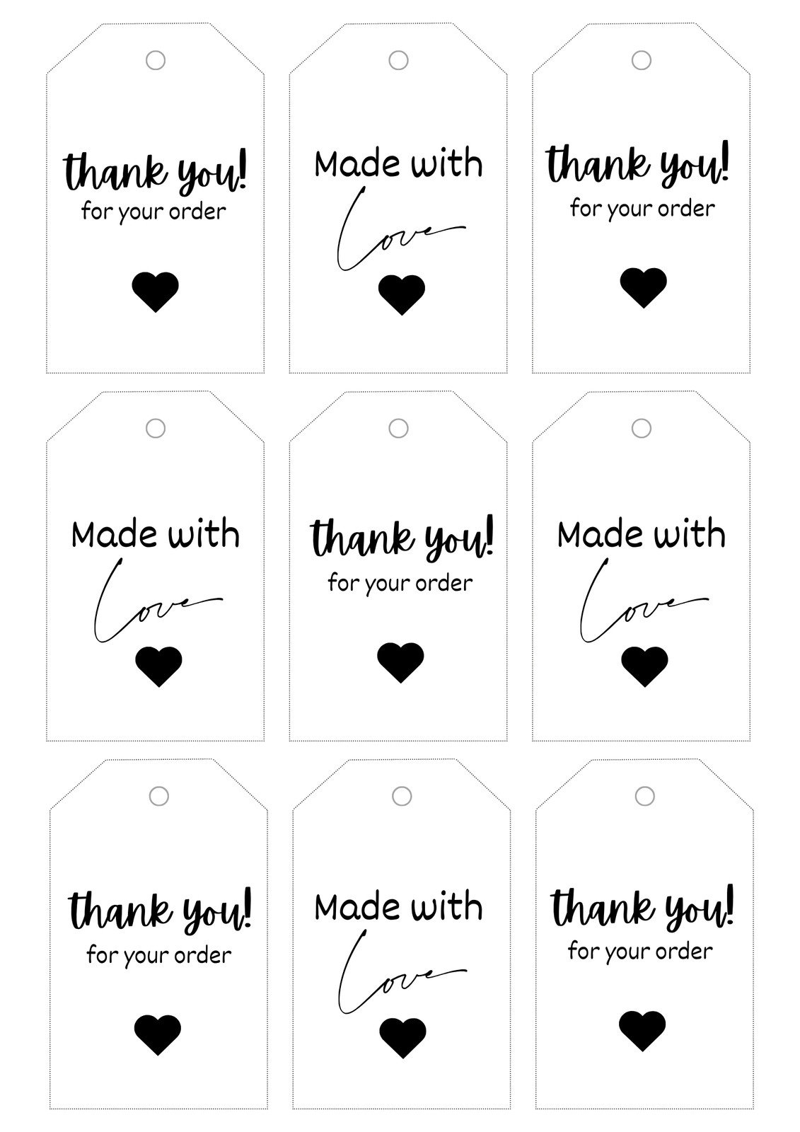 Free Printable Customizable Tag Templates Canva