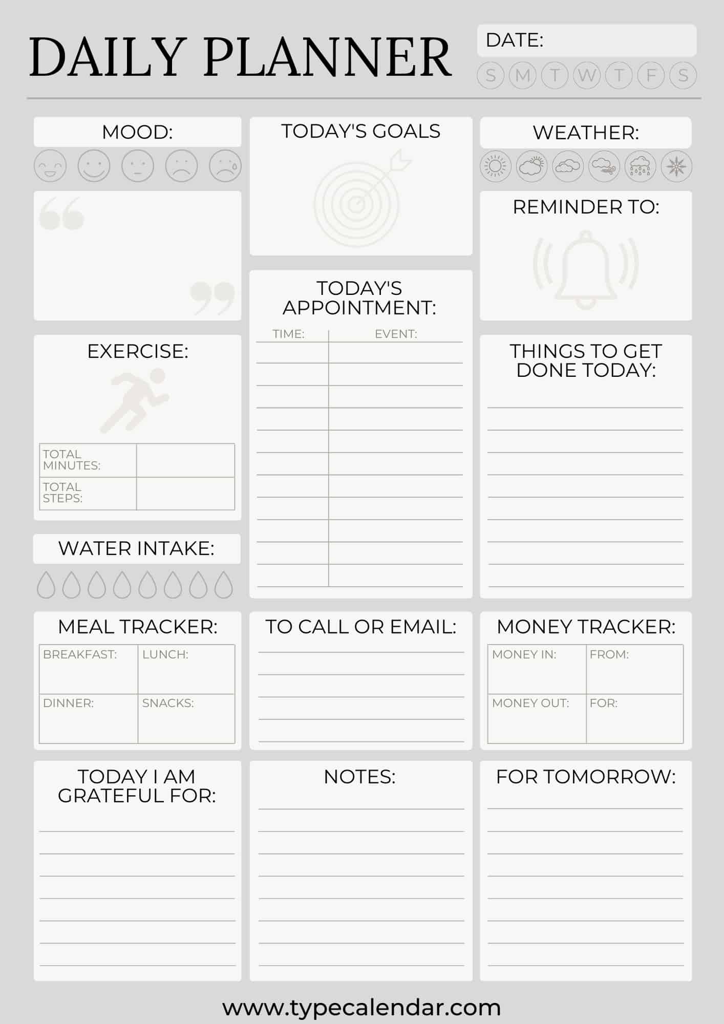 Free Printable Daily Planner Templates Excel PDF Word Digital