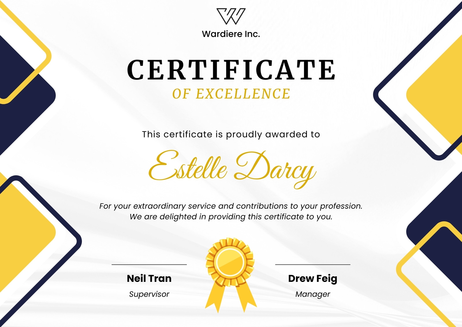 Free Printable Employee Of The Month Certificate Templates Canva