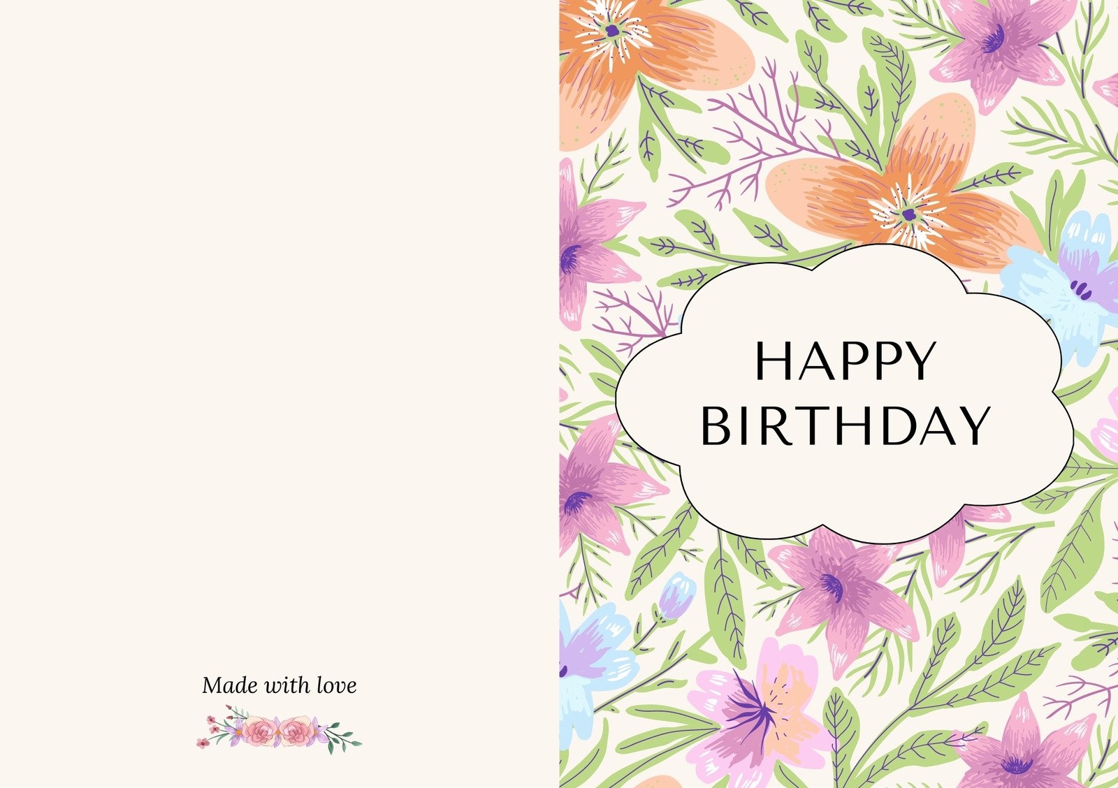 Free Printable Editable Folding Cards